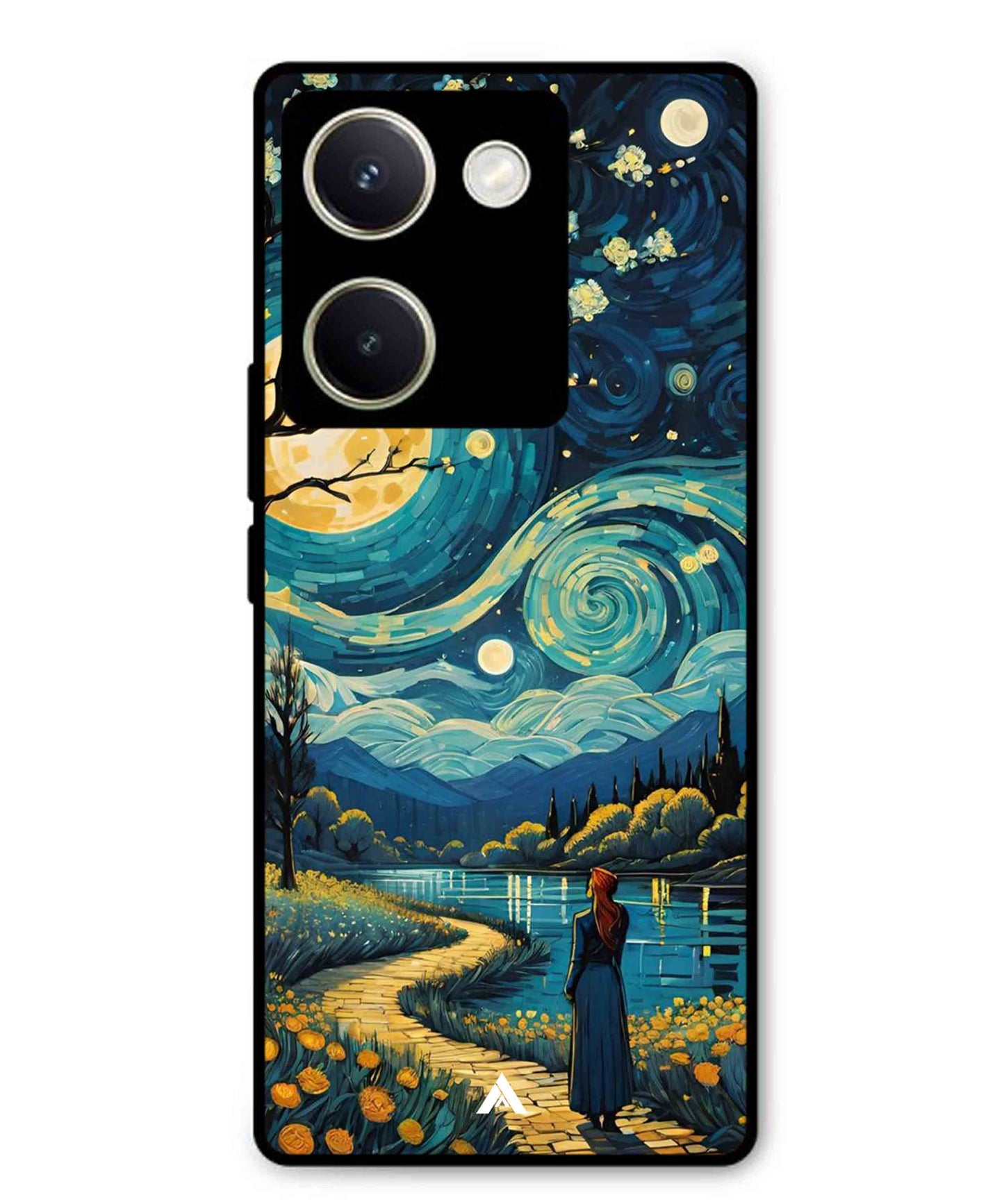 Starry Eve Art Aesthetic Metal Back Cover Phone Case for Vivo Y200 Pro