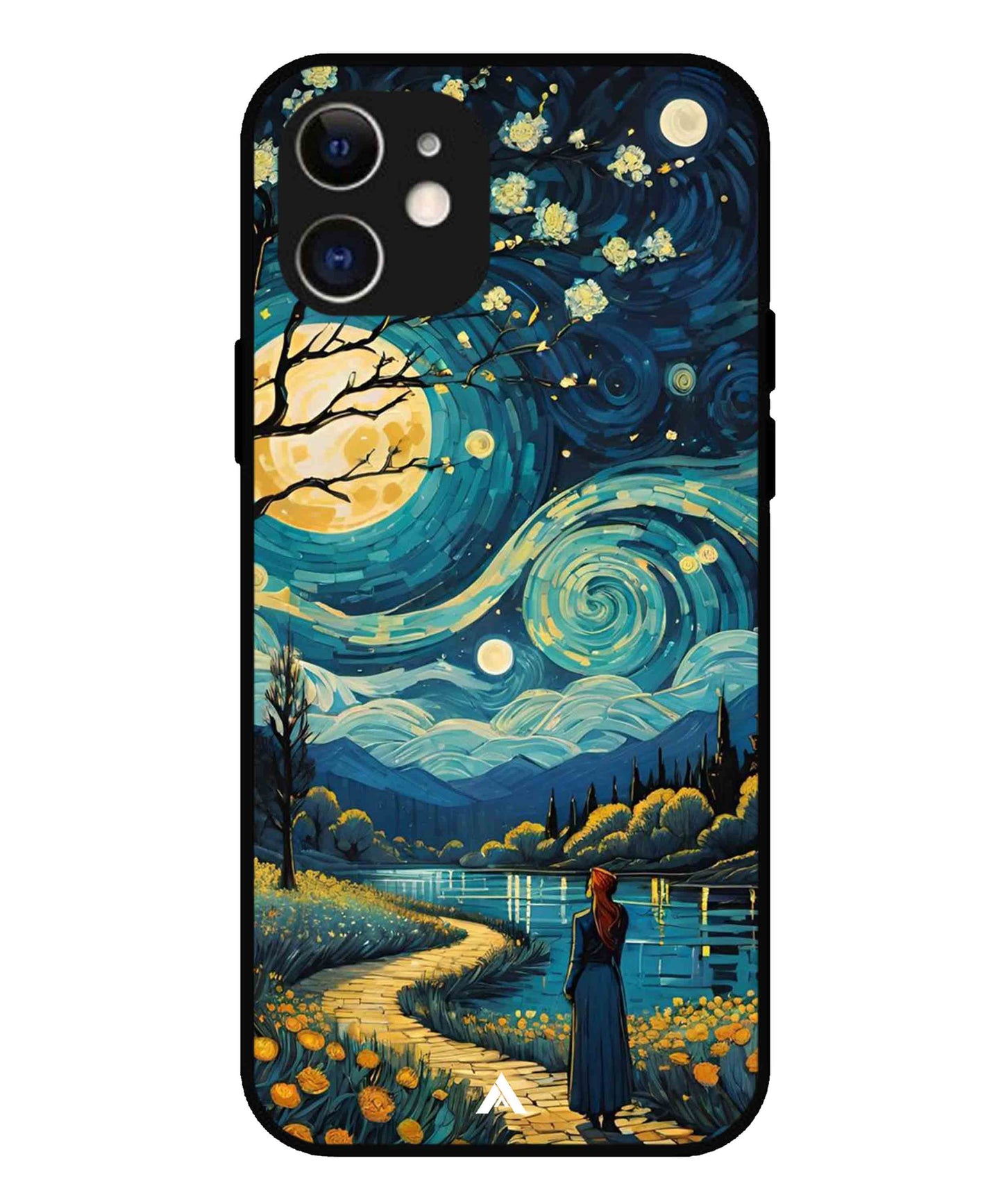 Starry Eve Art Aesthetic Metal Back Cover Phone Case for iPhone 12