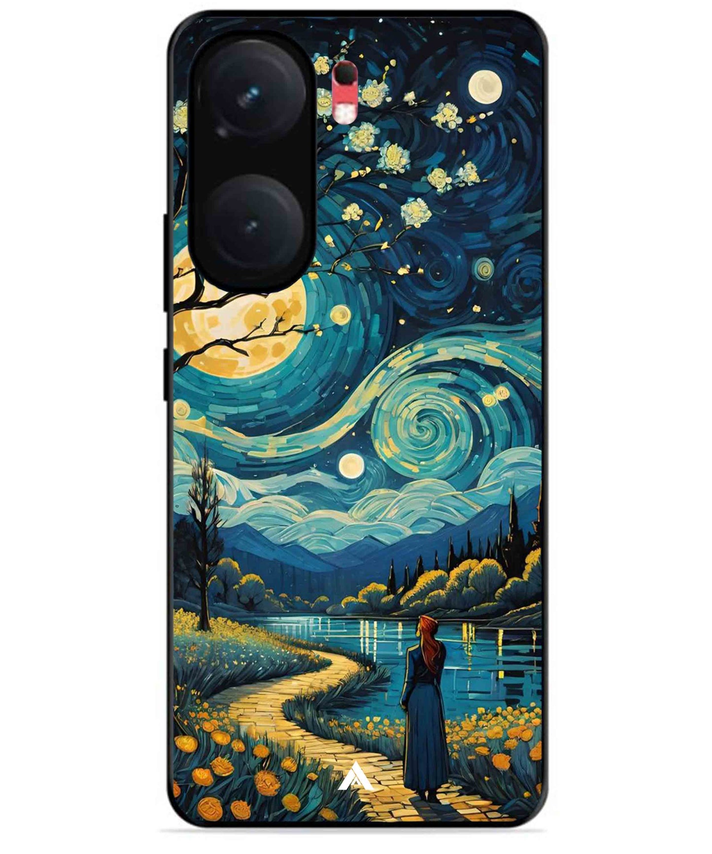 Starry Eve Art Aesthetic Metal Back Cover Phone Case for iQOO Neo 9 Pro
