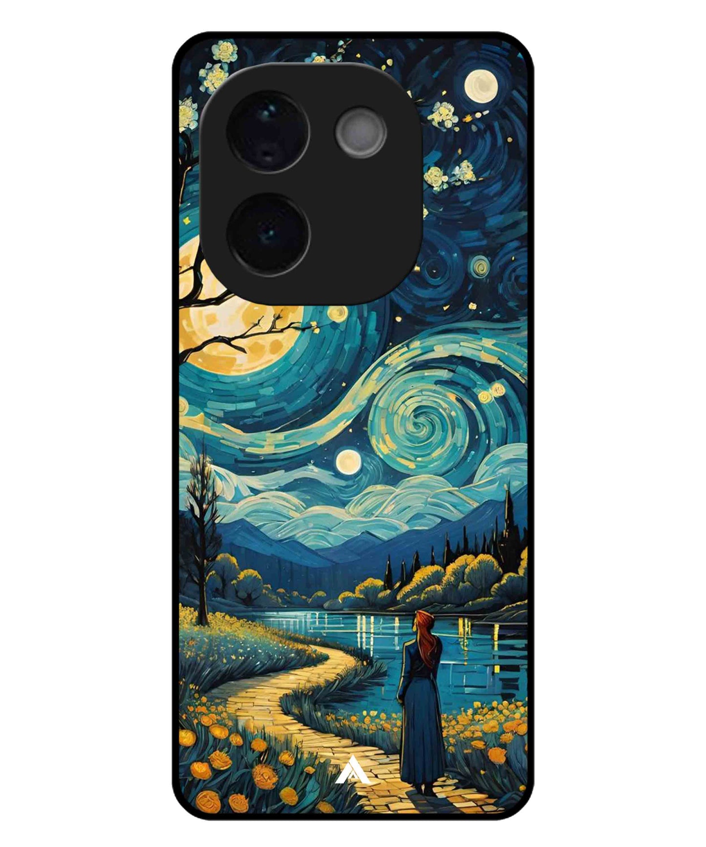 Starry Eve Art Aesthetic Metal Back Cover Phone Case for iQOO Z9s Pro