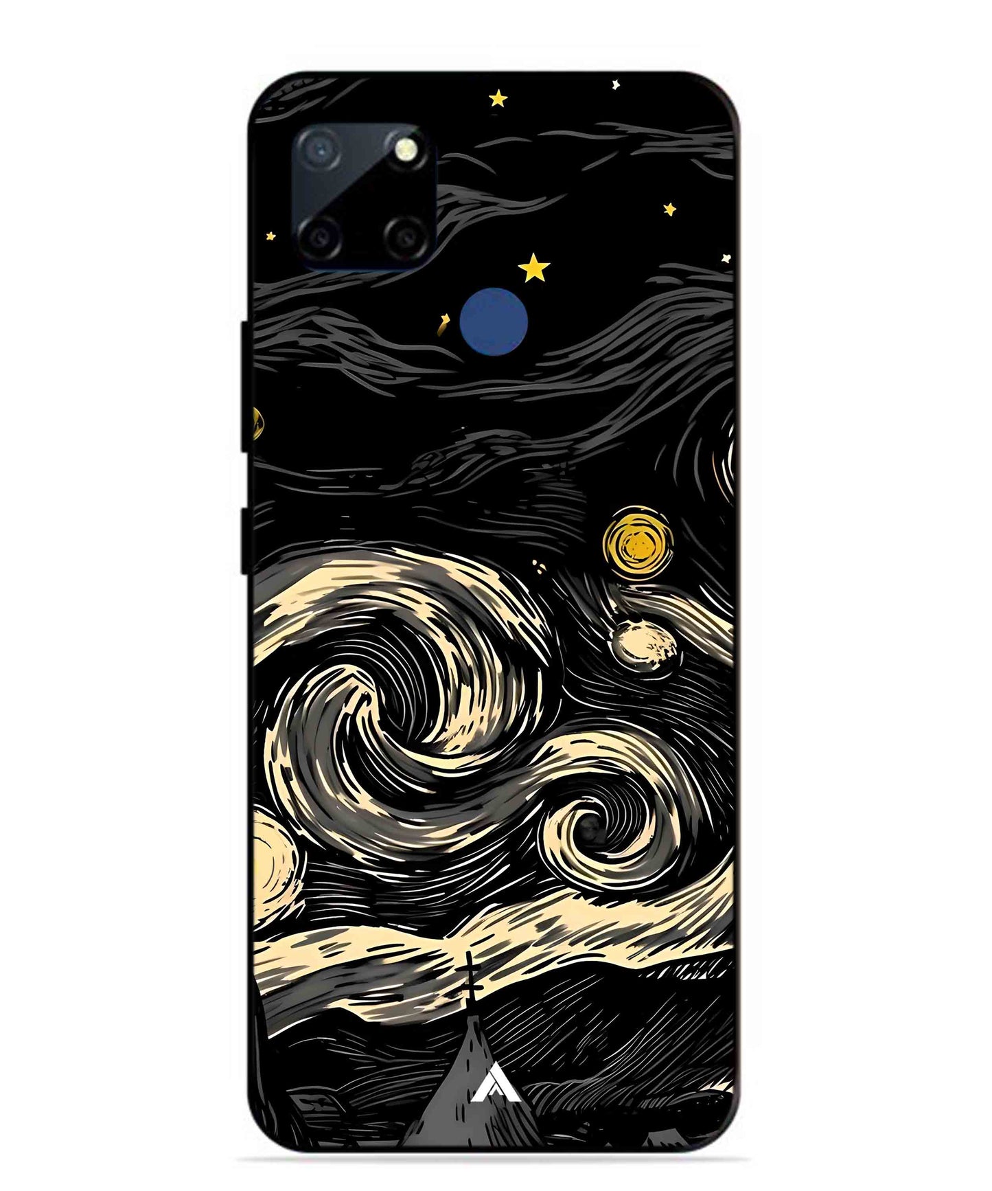 Starry Night Aesthetic Metal Back Cover Phone Case for Realme Narzo 20