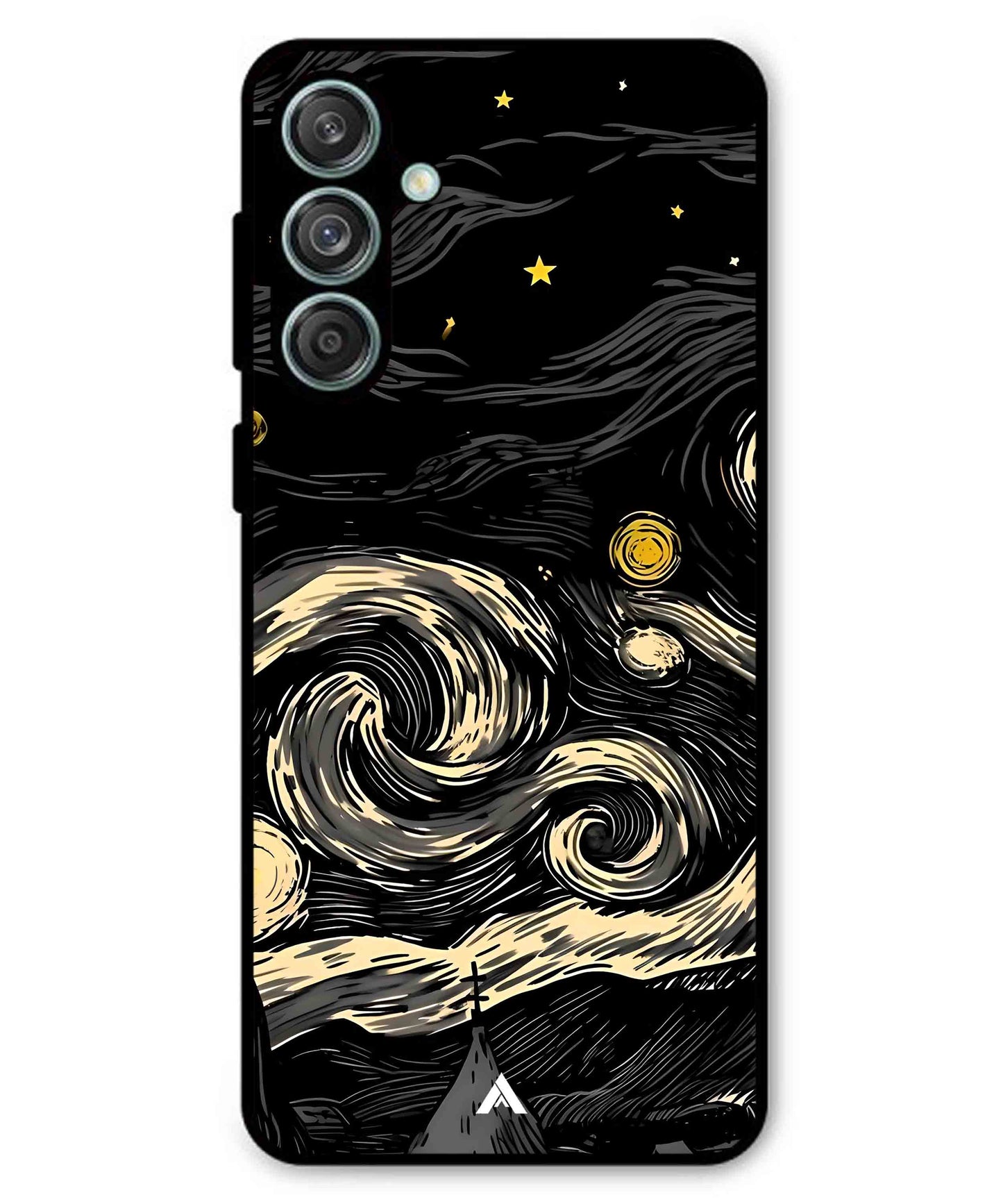 Starry Night Aesthetic Metal Back Cover Phone Case for Samsung Galaxy F55