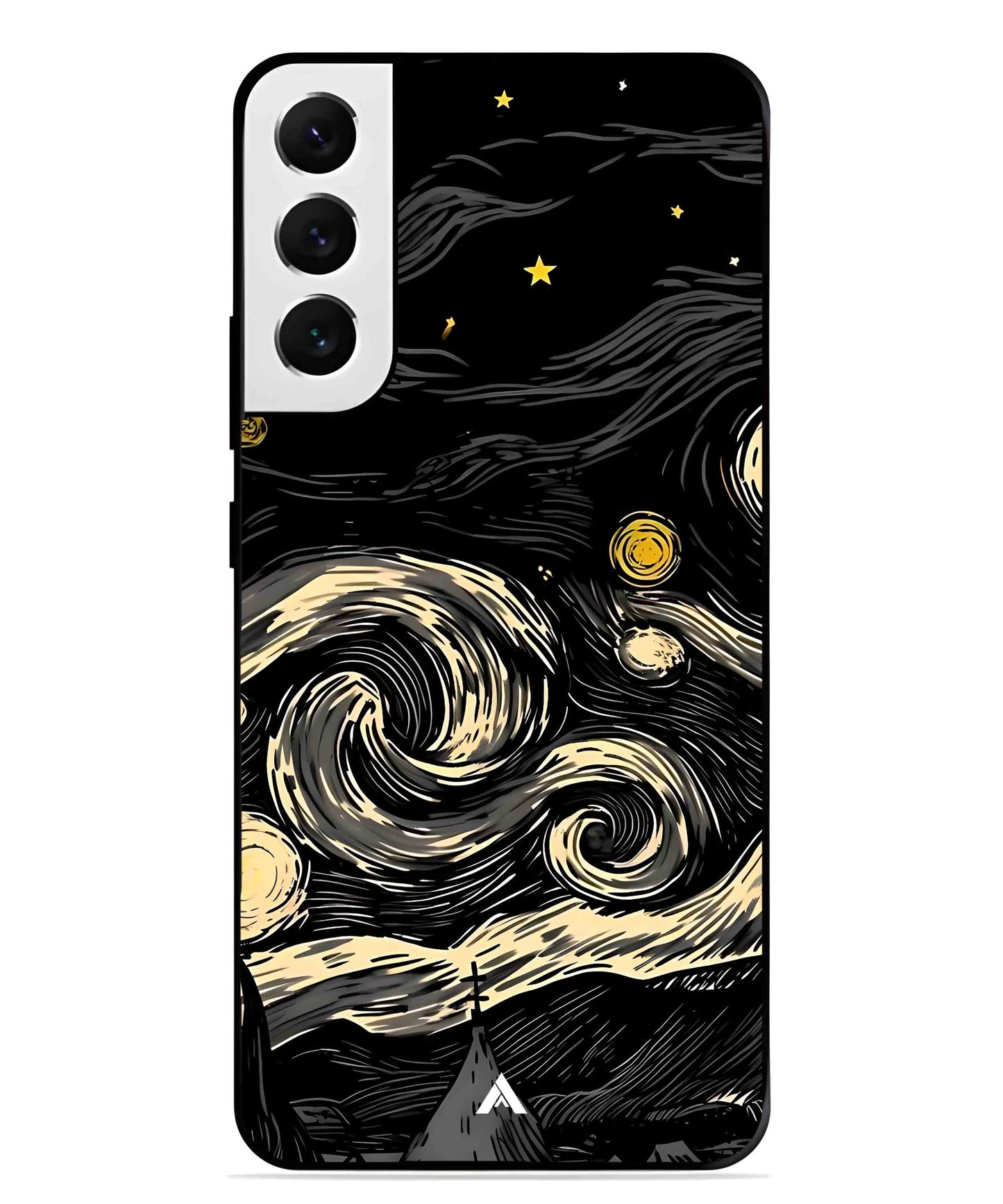 Starry Night Aesthetic Metal Back Cover Phone Case for Samsung Galaxy S21 Fe