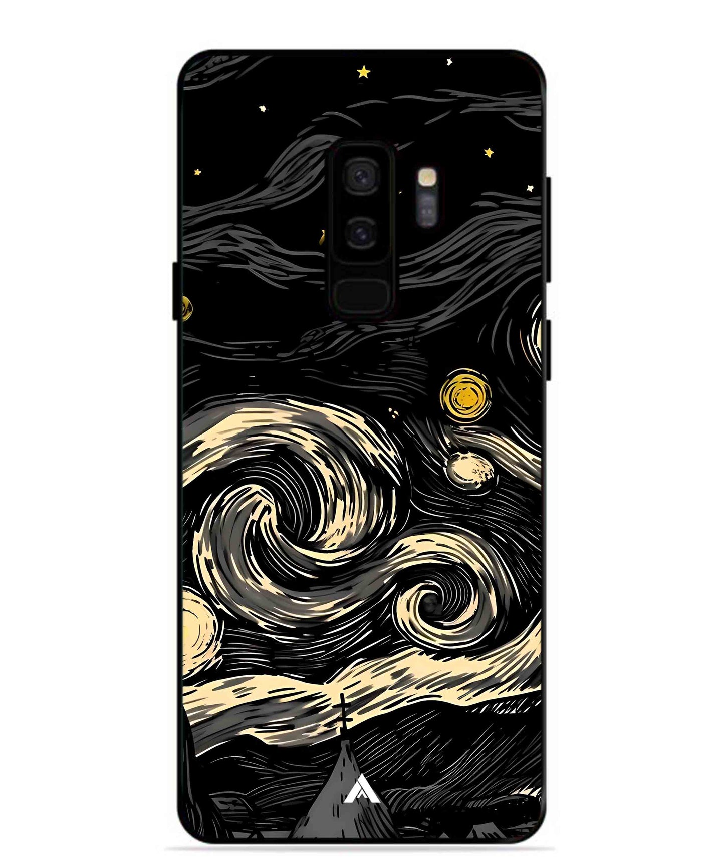 Starry Night Aesthetic Metal Back Cover Phone Case for Samsung Galaxy S9 Plus
