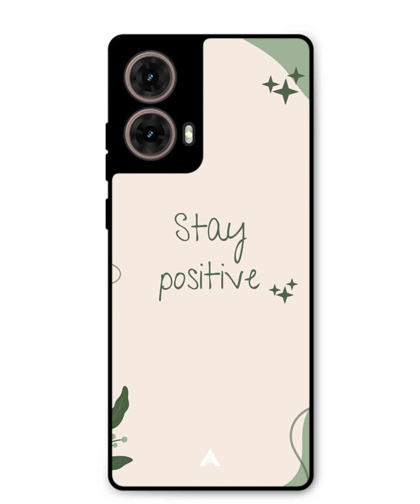 Stay Positive 1 Metal Back Cover Phone Case for Moto G85