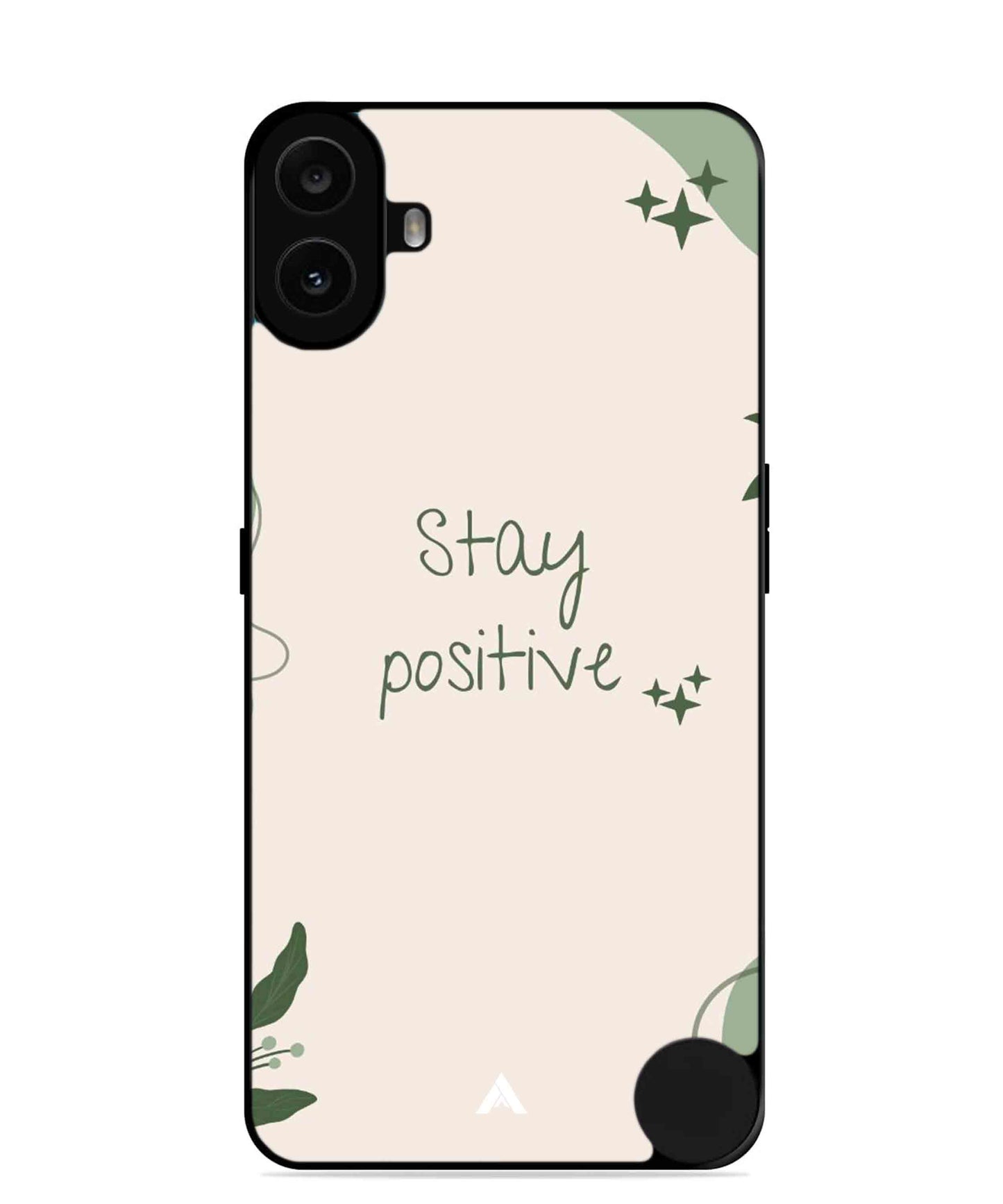 Stay Positive 1 Metal Back Cover Phone Case for Nothing CMF Phone 1