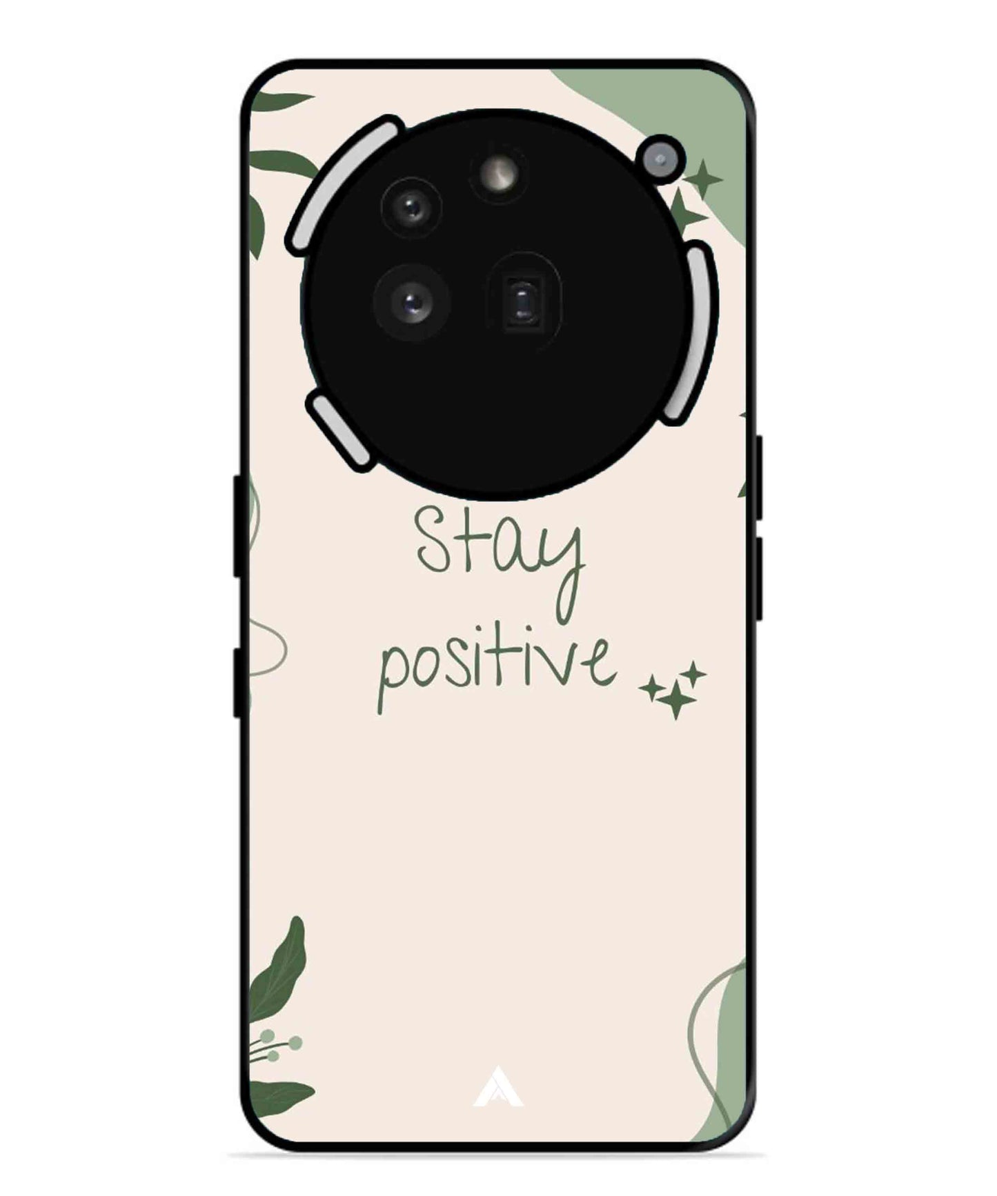 Stay Positive 1 Metal Back Cover Phone Case for Nothing Phone 3a Pro
