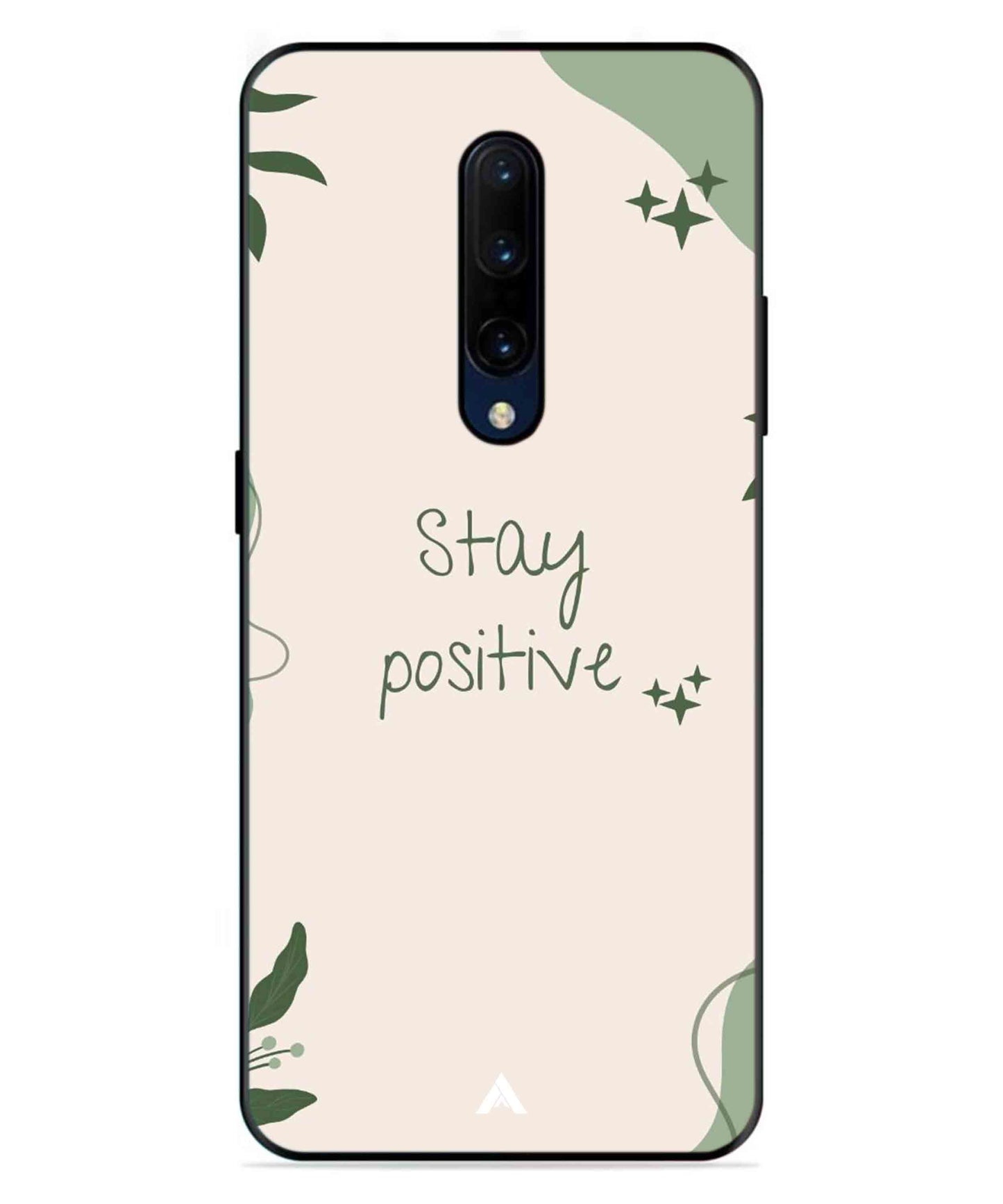 Stay Positive 1 Metal Back Cover Phone Case for Oneplus 7 Pro