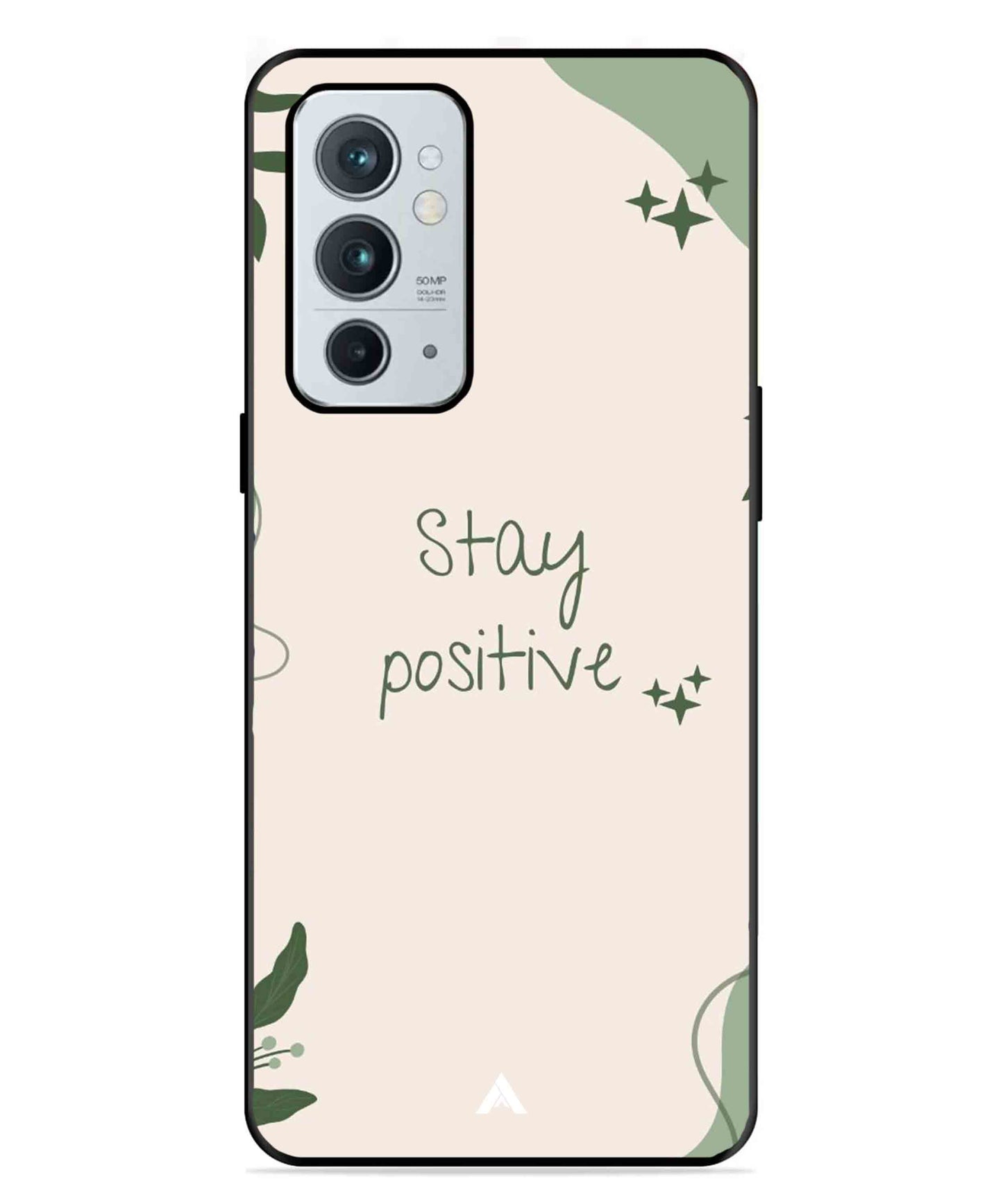 Stay Positive 1 Metal Back Cover Phone Case for Oneplus 9RT