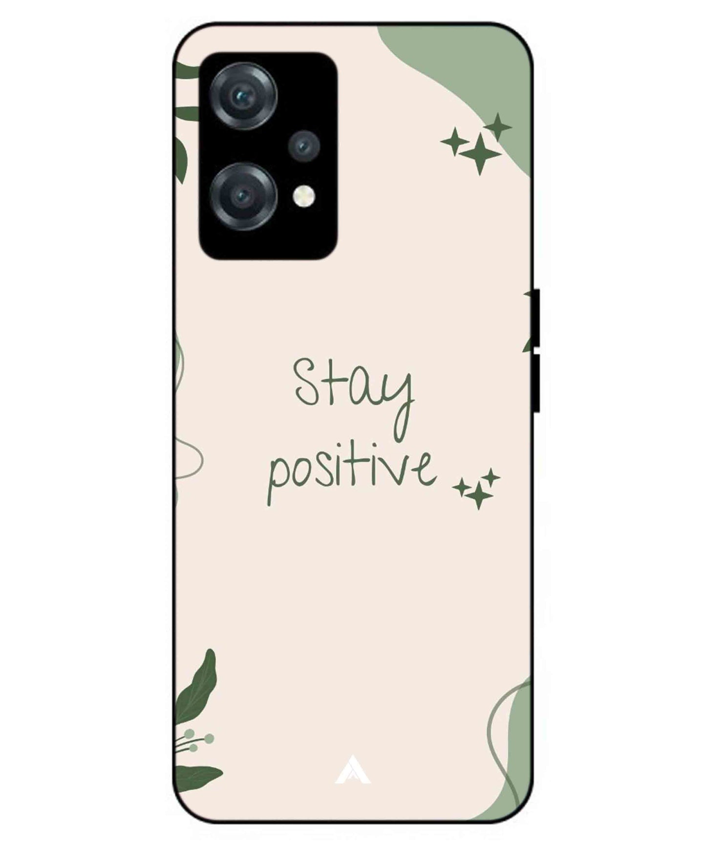 Stay Positive 1 Metal Back Cover Phone Case for Oneplus Nord CE 2 Lite