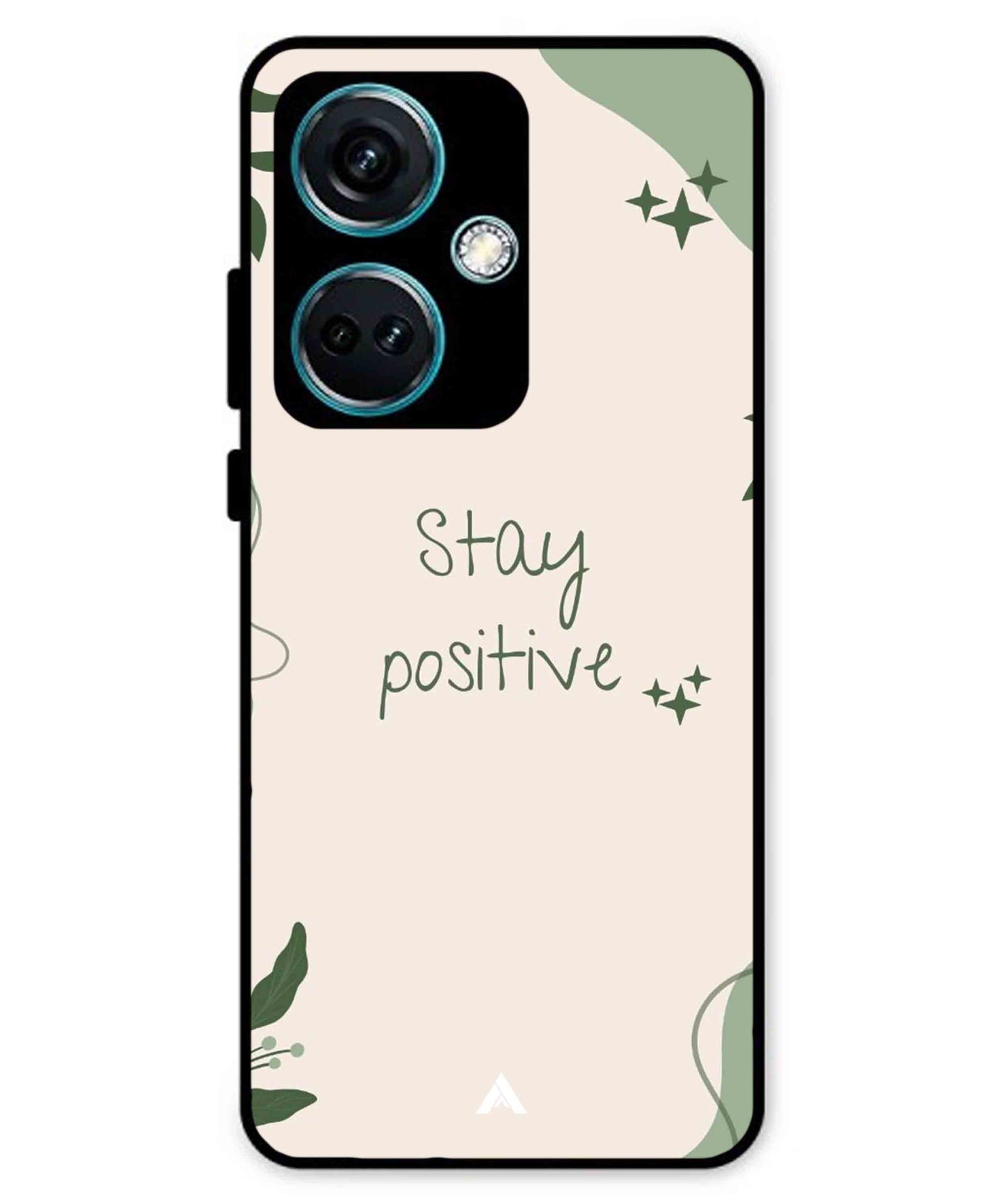 Stay Positive 1 Metal Back Cover Phone Case for Oneplus Nord CE 3