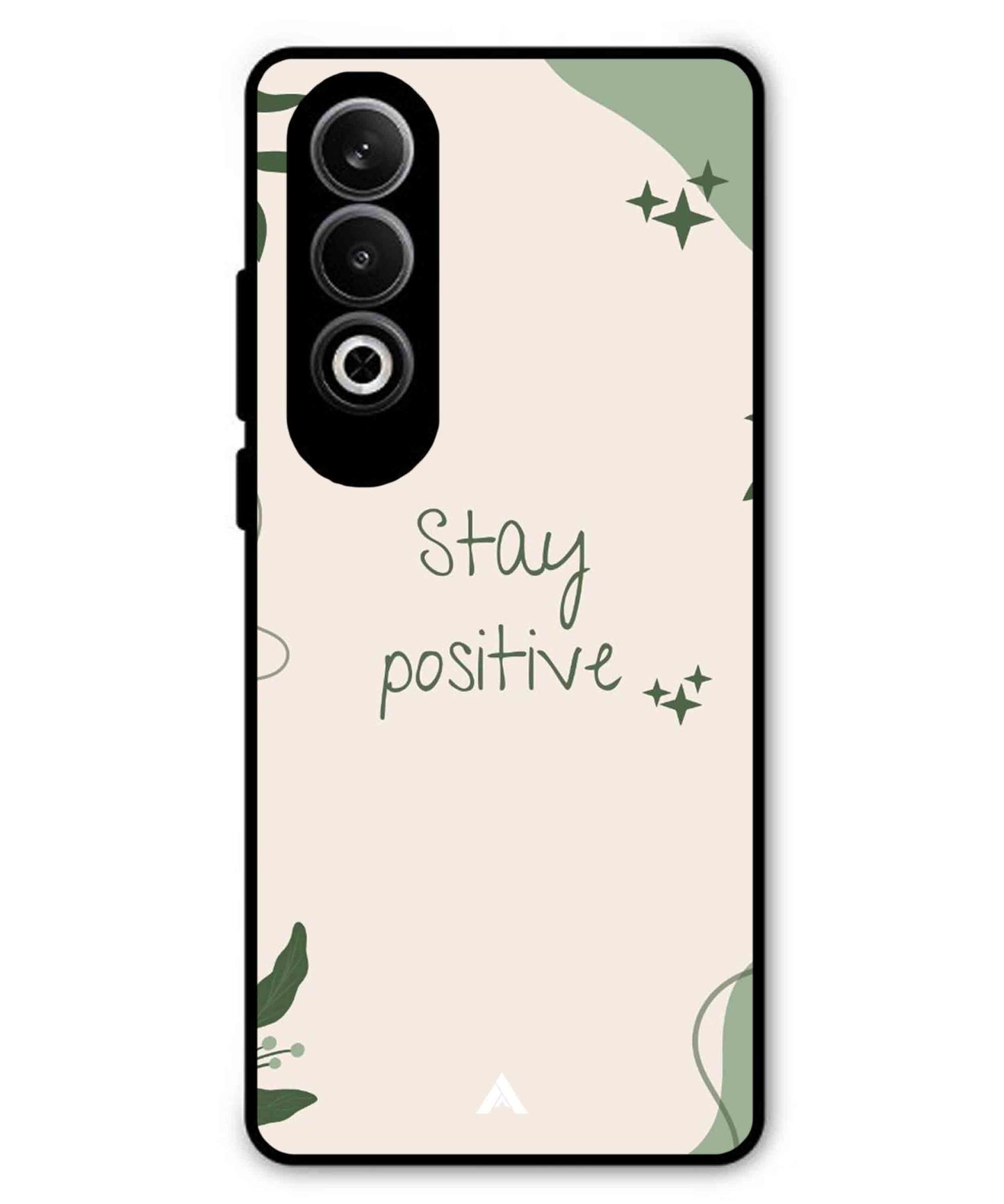 Stay Positive 1 Metal Back Cover Phone Case for Oneplus Nord CE 4