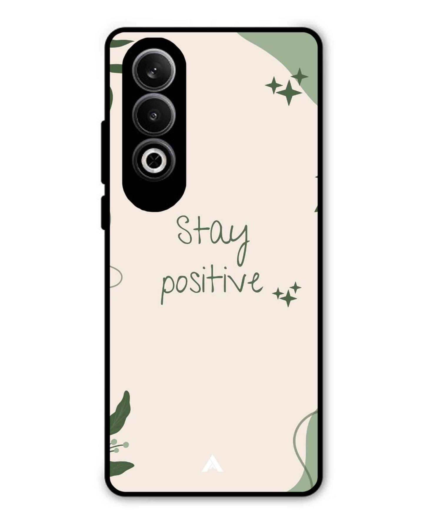 Stay Positive 1 Metal Back Cover Phone Case for Oppo K12