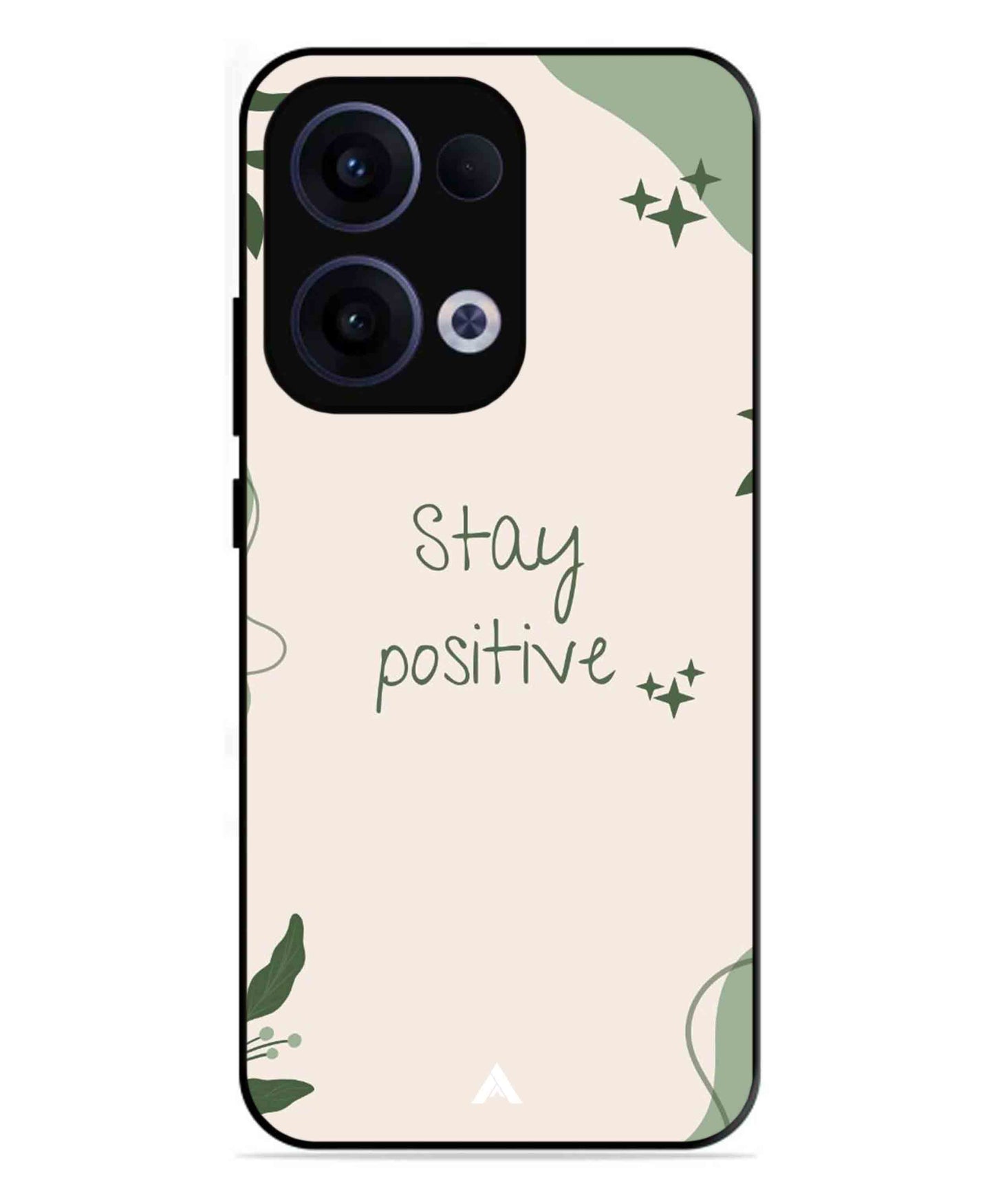 Stay Positive 1 Metal Back Cover Phone Case for Oppo Reno 13