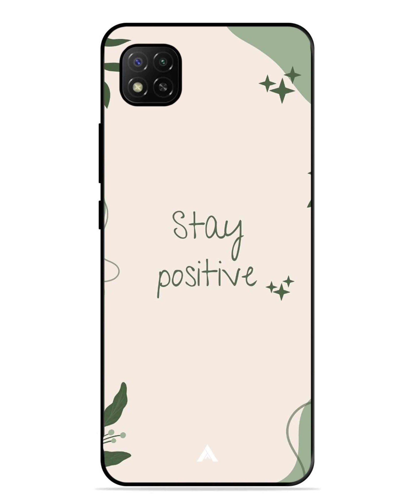 Stay Positive 1 Metal Back Cover Phone Case for Poco C31