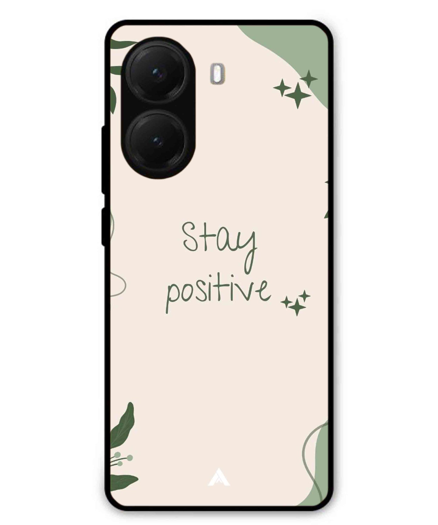 Stay Positive 1 Metal Back Cover Phone Case for Poco X7 Pro