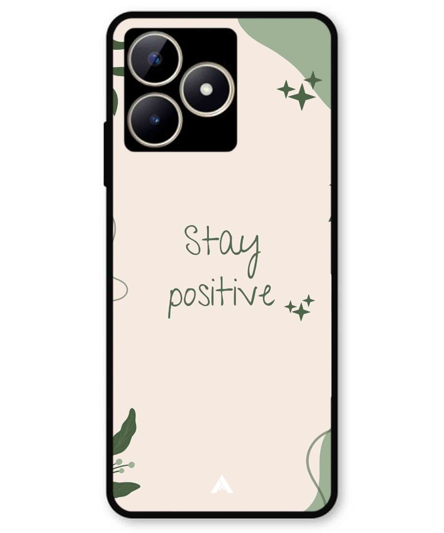 Stay Positive 1 Metal Back Cover Phone Case for Realme C51