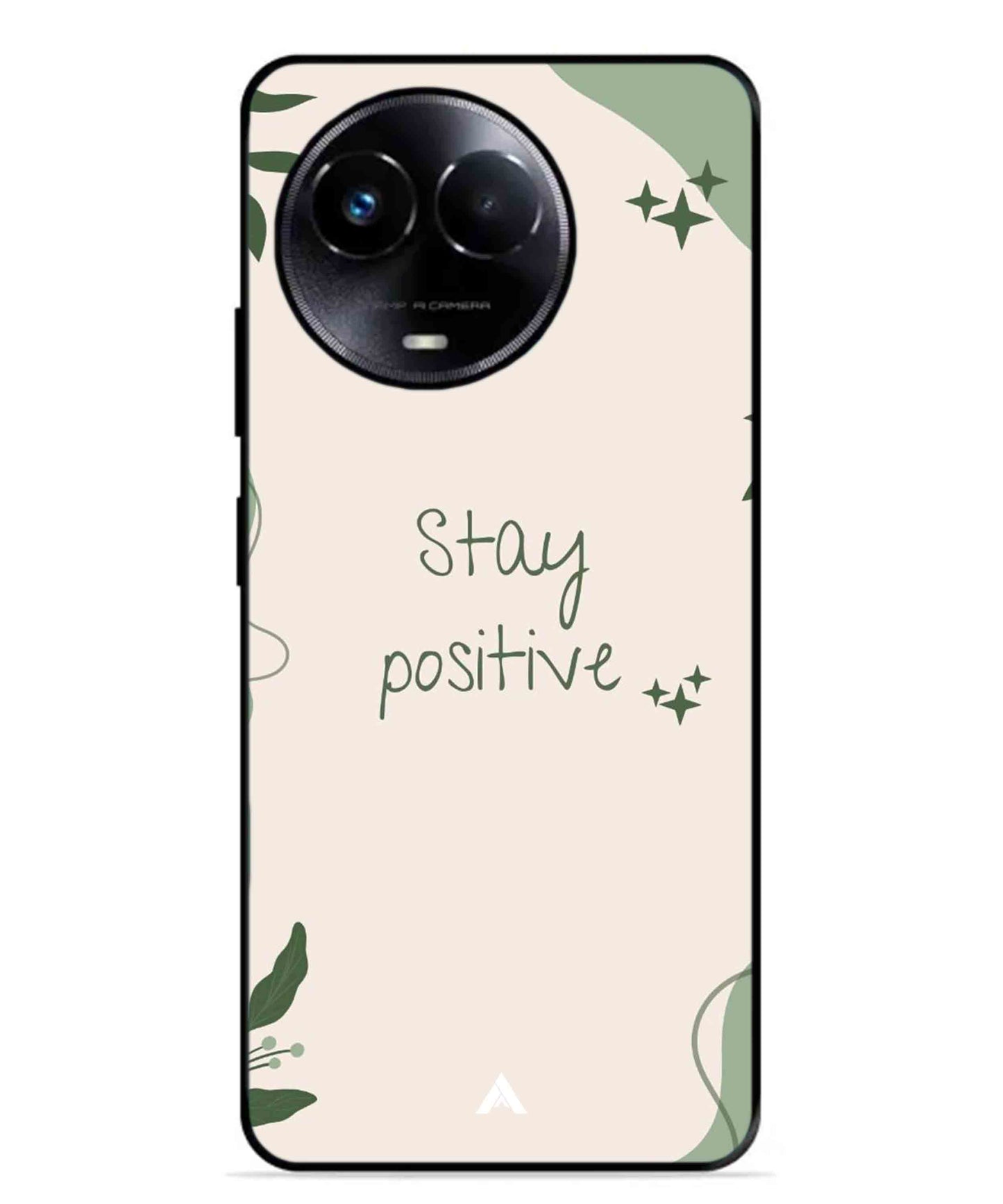 Stay Positive 1 Metal Back Cover Phone Case for Realme Narzo 60X