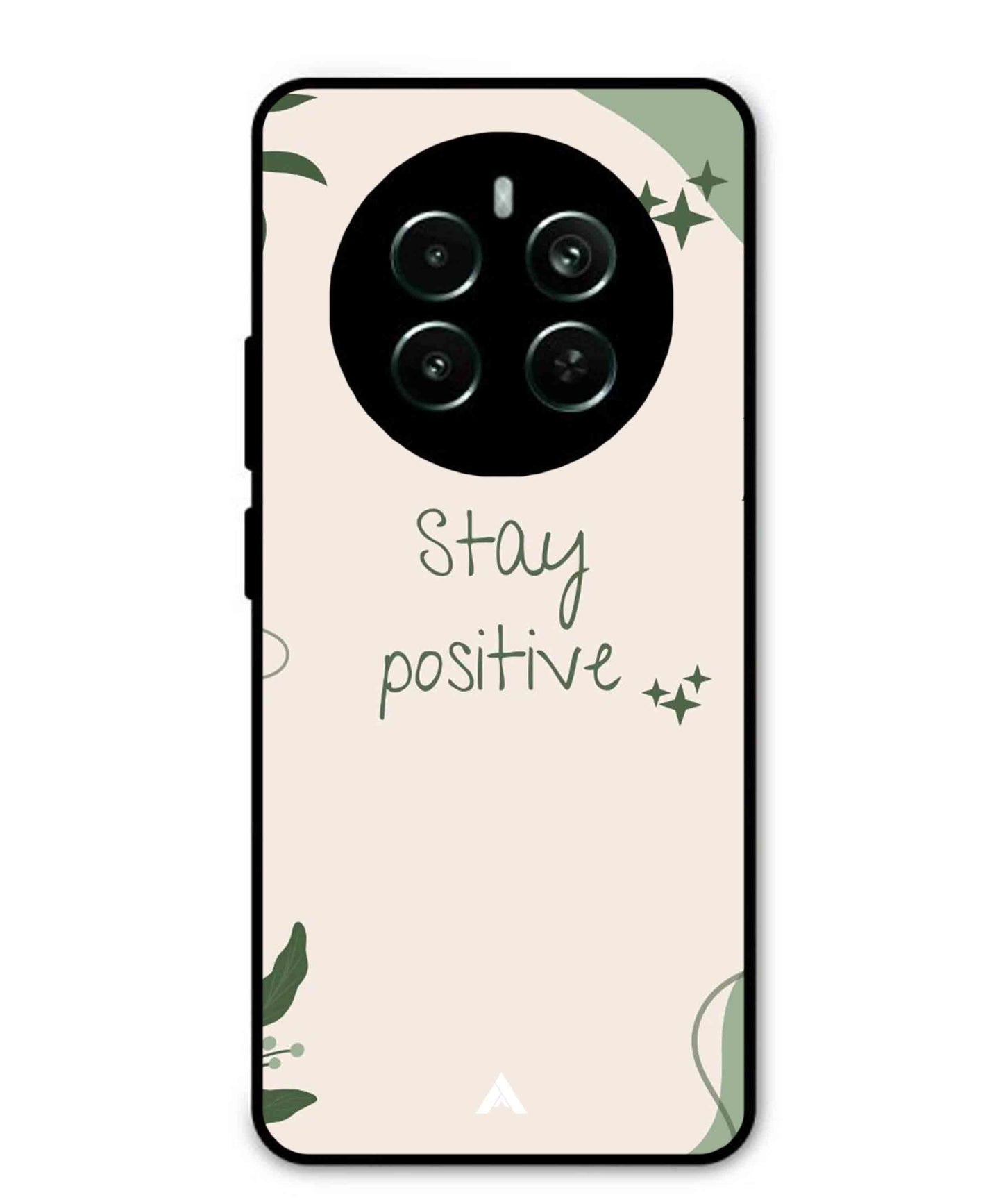 Stay Positive 1 Metal Back Cover Phone Case for Realme Narzo 70