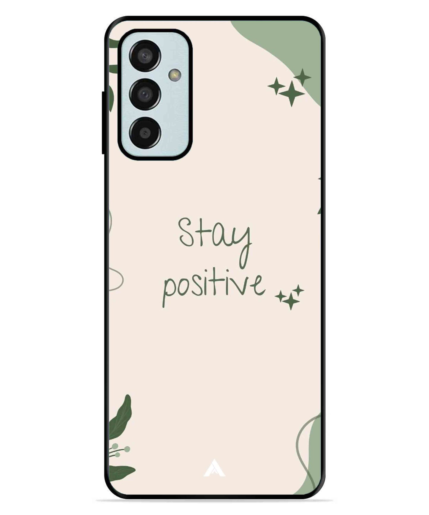 Stay Positive 1 Metal Back Cover Phone Case for Samsung Galaxy F13 4G