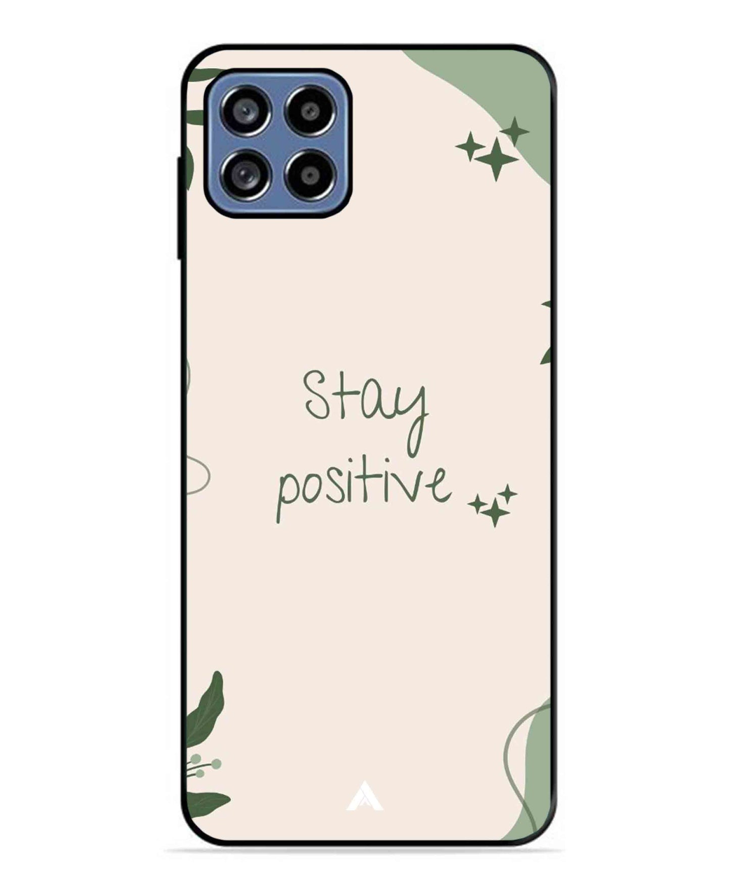 Stay Positive 1 Metal Back Cover Phone Case for Samsung Galaxy F42