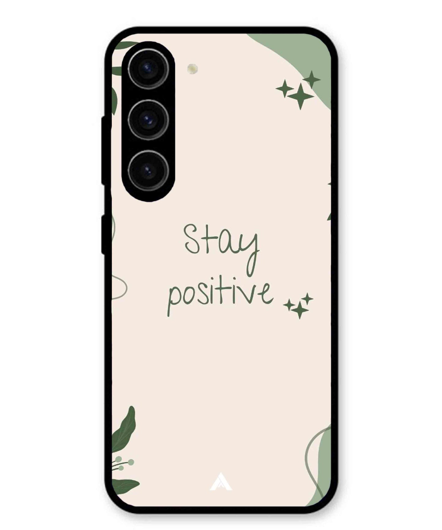 Stay Positive 1 Metal Back Cover Phone Case for Samsung Galaxy S24