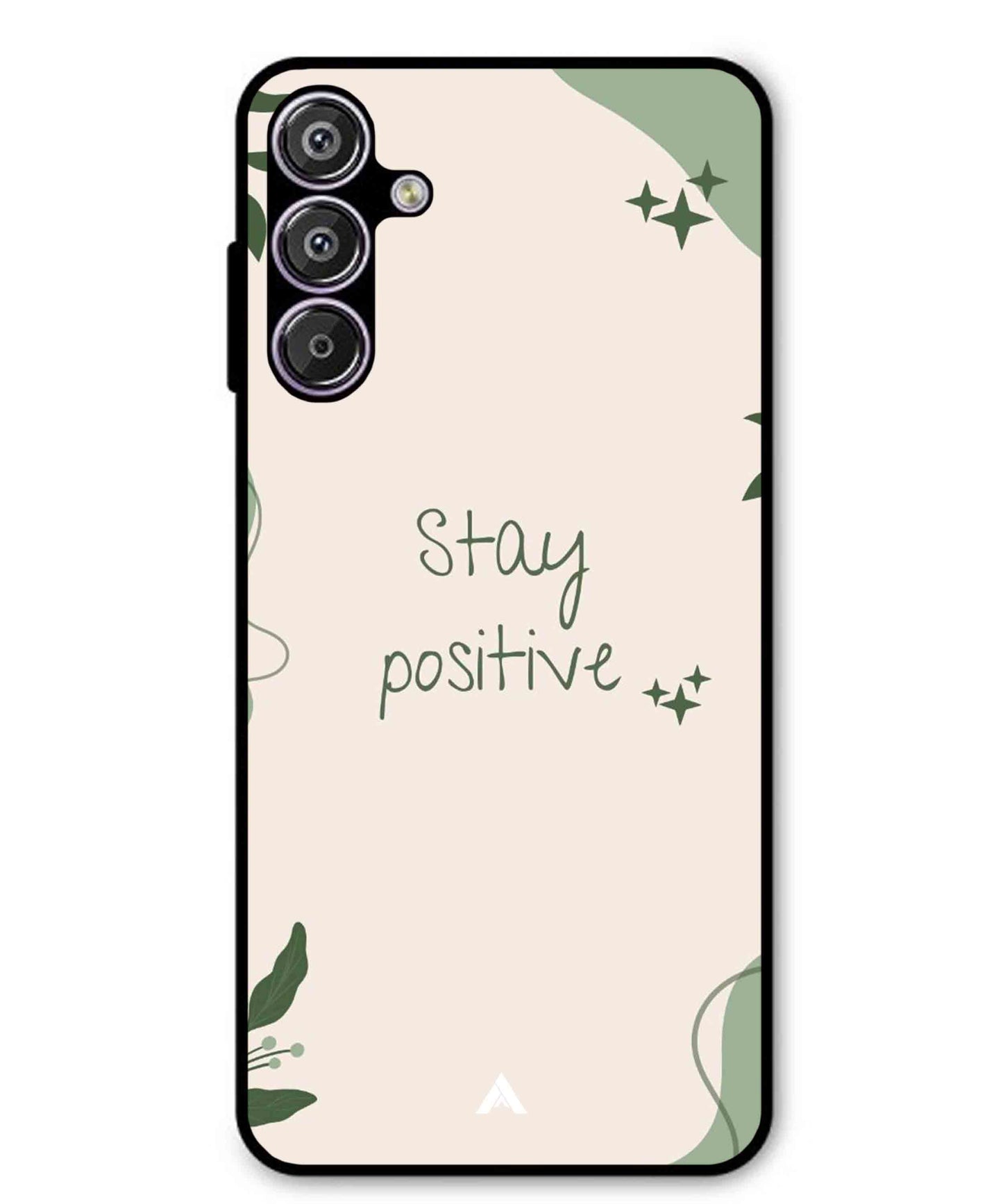 Stay Positive 1 Metal Back Cover Phone Case for Samsung Galaxy S25 Plus