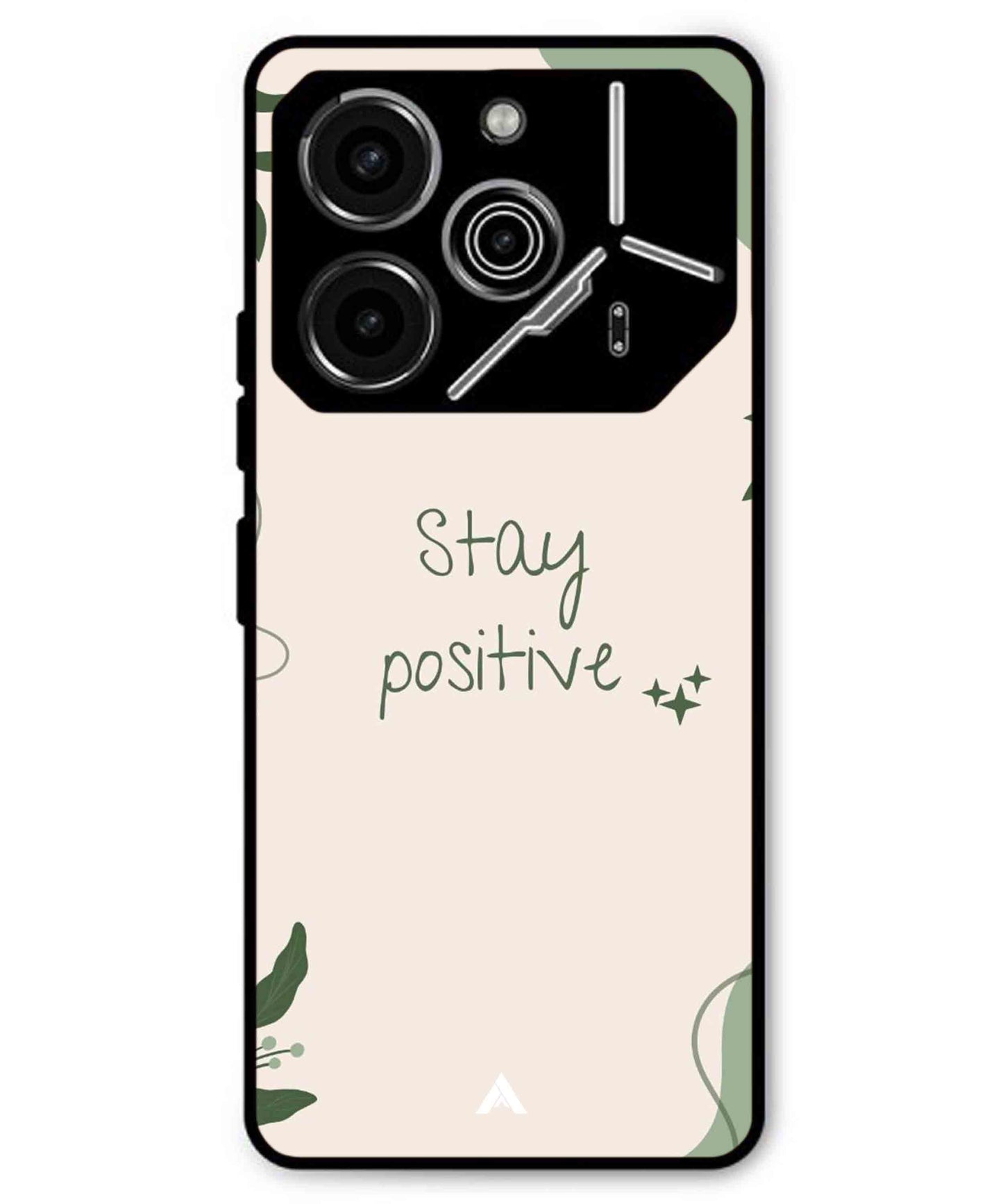 Stay Positive 1 Metal Back Cover Phone Case for Tecno Pova 6 Pro