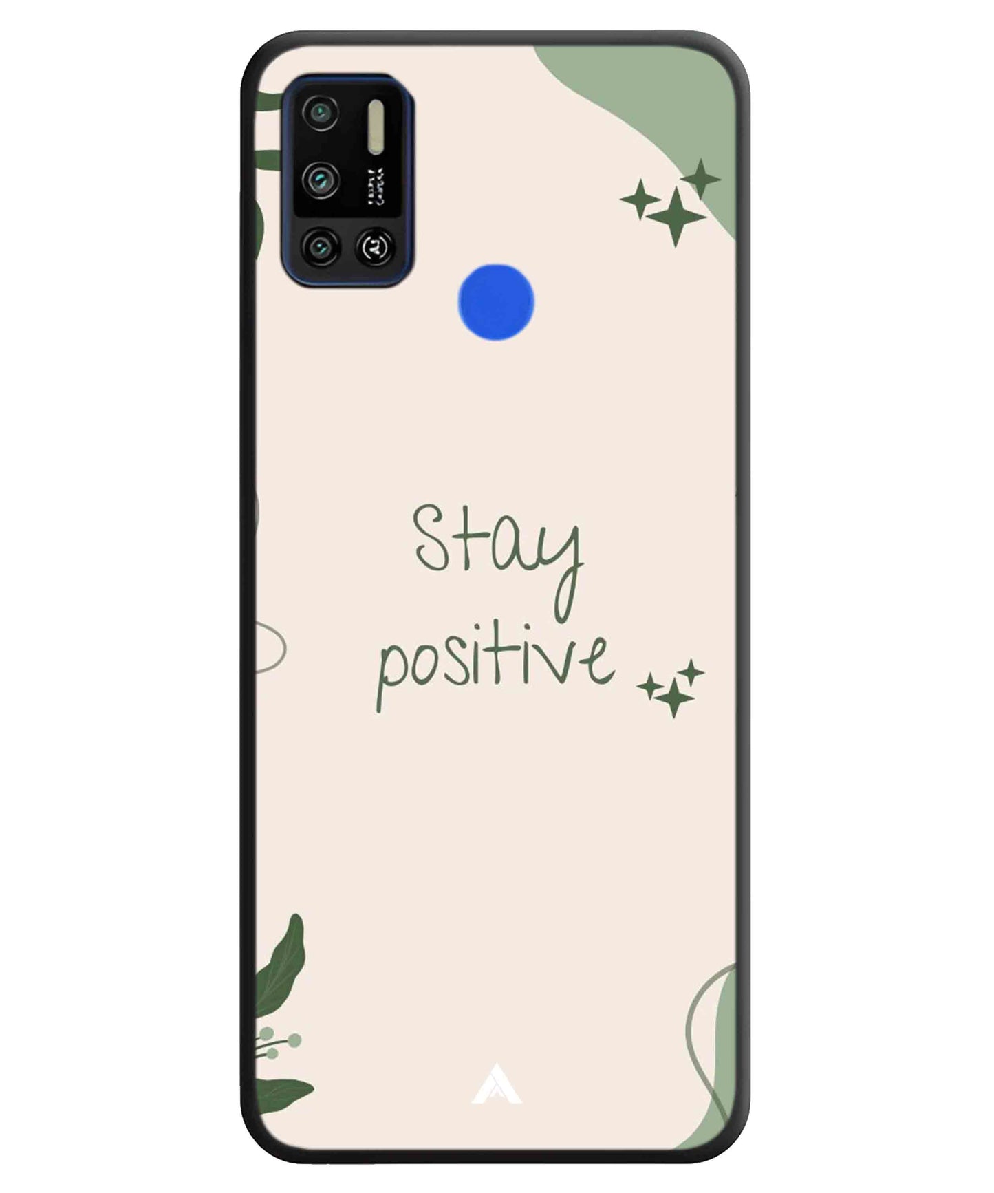 Stay Positive 1 Metal Back Cover Phone Case for Tecno Spark 6 Air