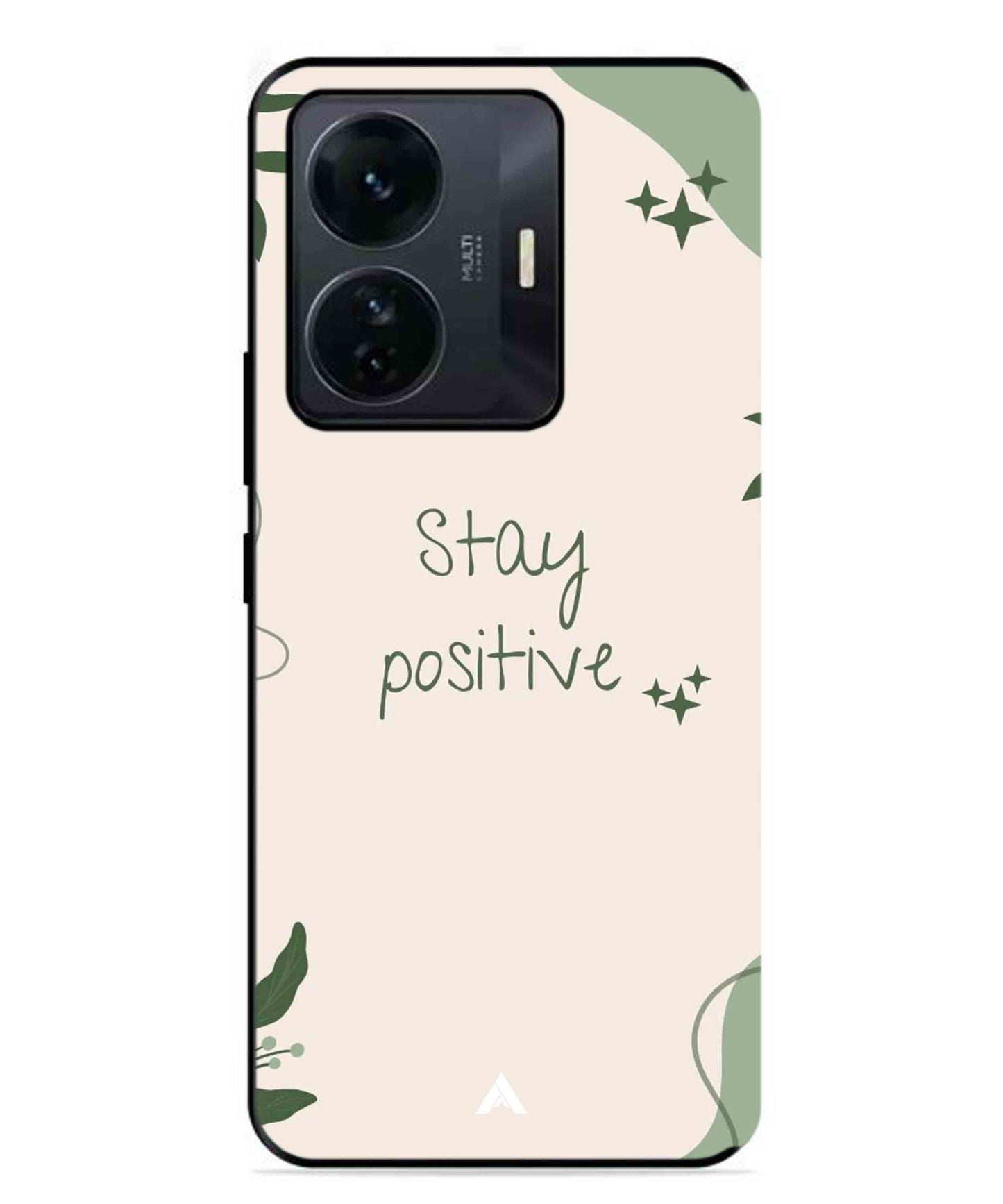 Stay Positive 1 Metal Back Cover Phone Case for Vivo T1 Pro