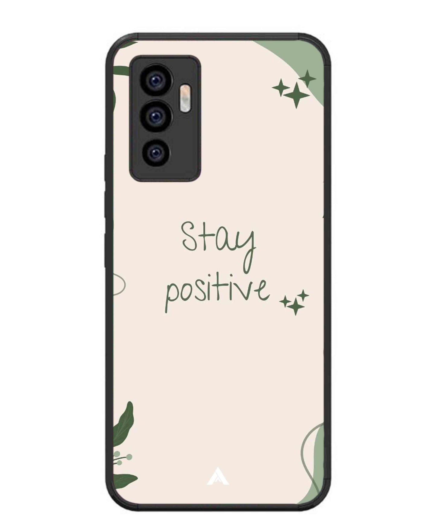 Stay Positive 1 Metal Back Cover Phone Case for Vivo Y75 4G