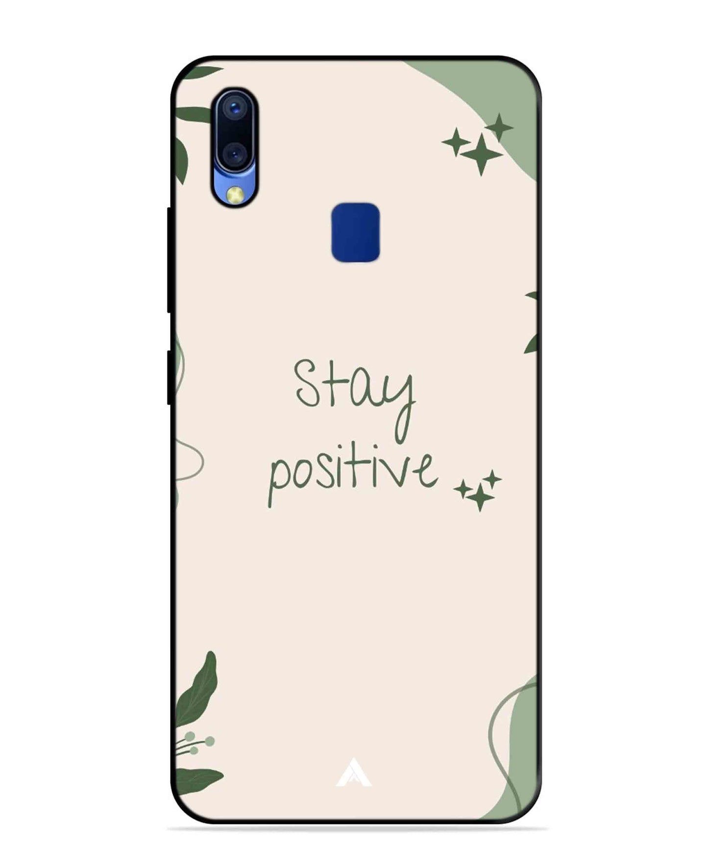 Stay Positive 1 Metal Back Cover Phone Case for Vivo Y95