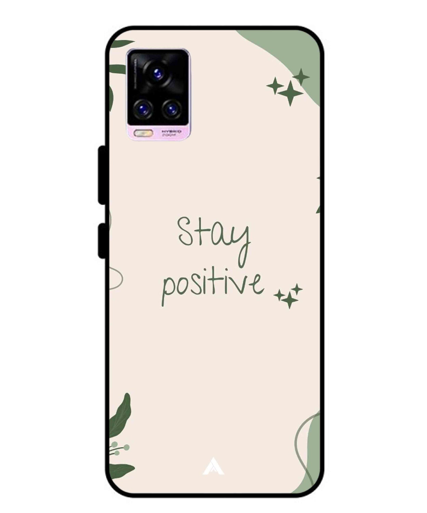 Stay Positive 1 Metal Back Cover Phone Case for Vivo v20 Pro