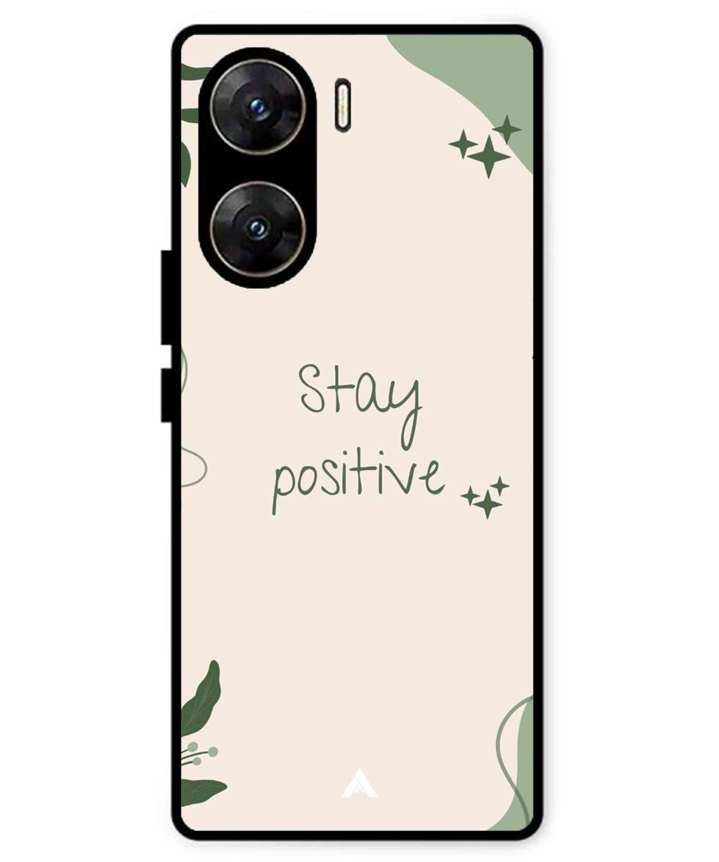 Stay Positive 1 Metal Back Cover Phone Case for Vivo v29e