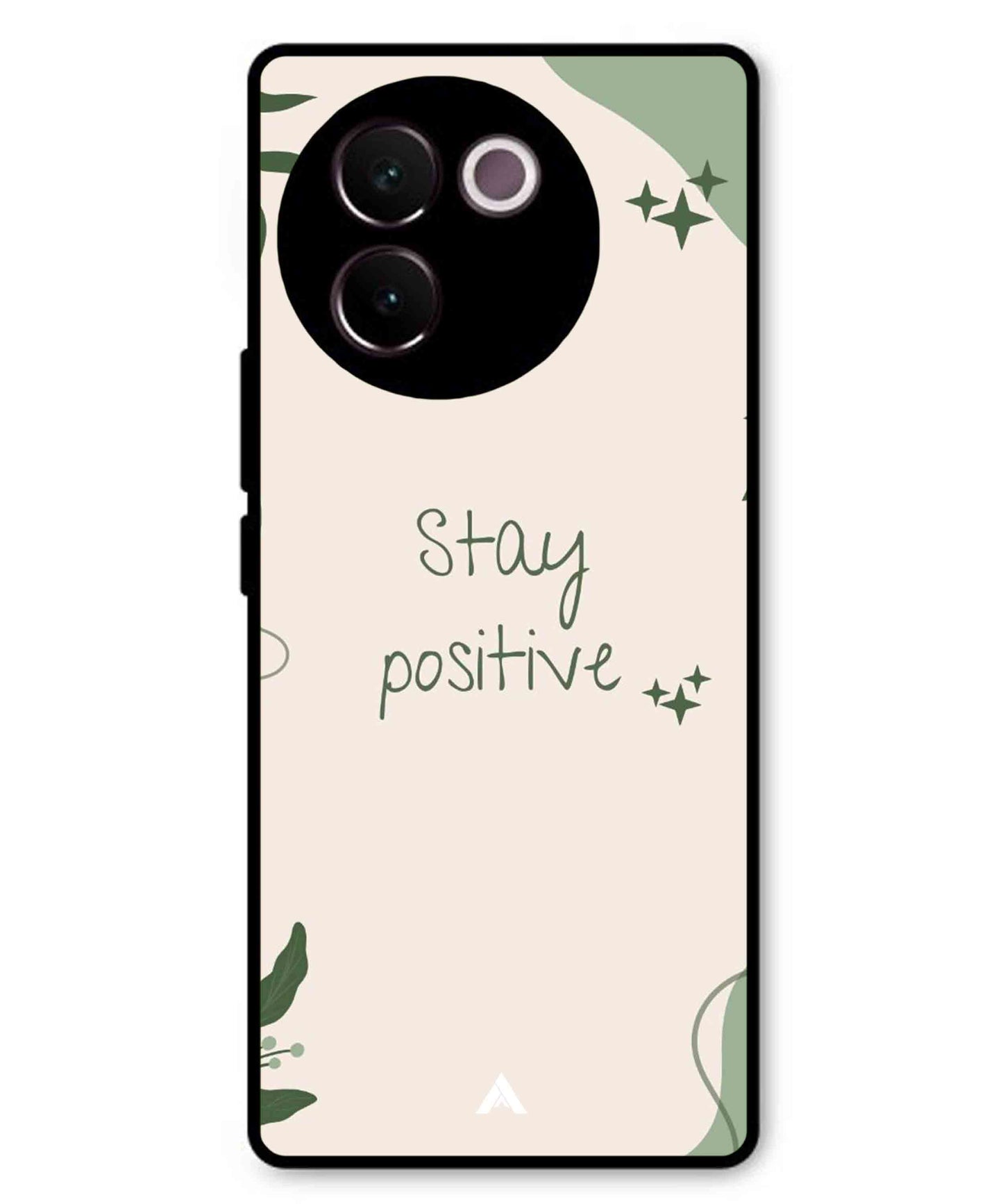 Stay Positive 1 Metal Back Cover Phone Case for Vivo v30e