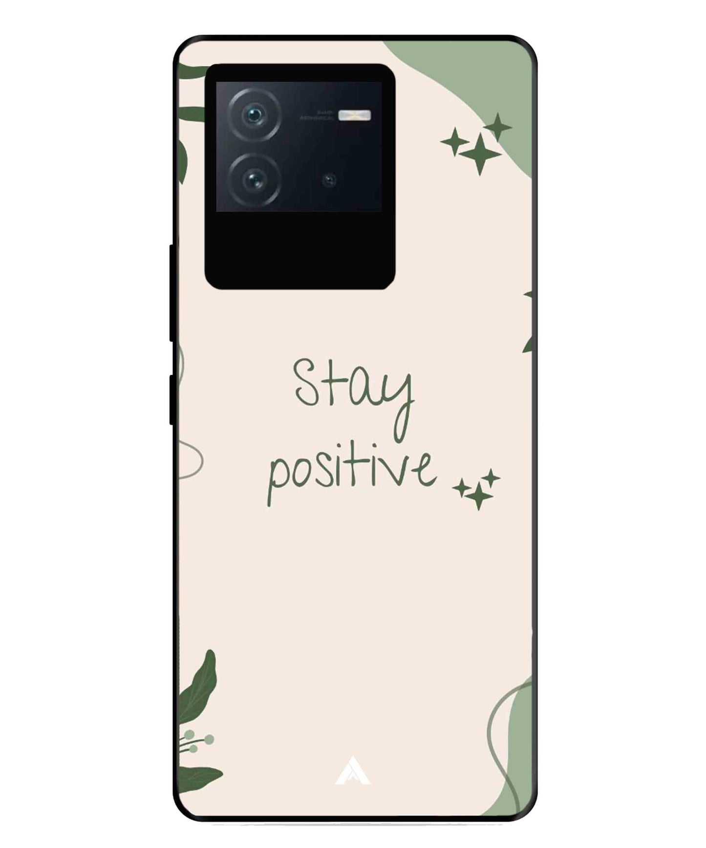 Stay Positive 1 Metal Back Cover Phone Case for iQOO Neo 6