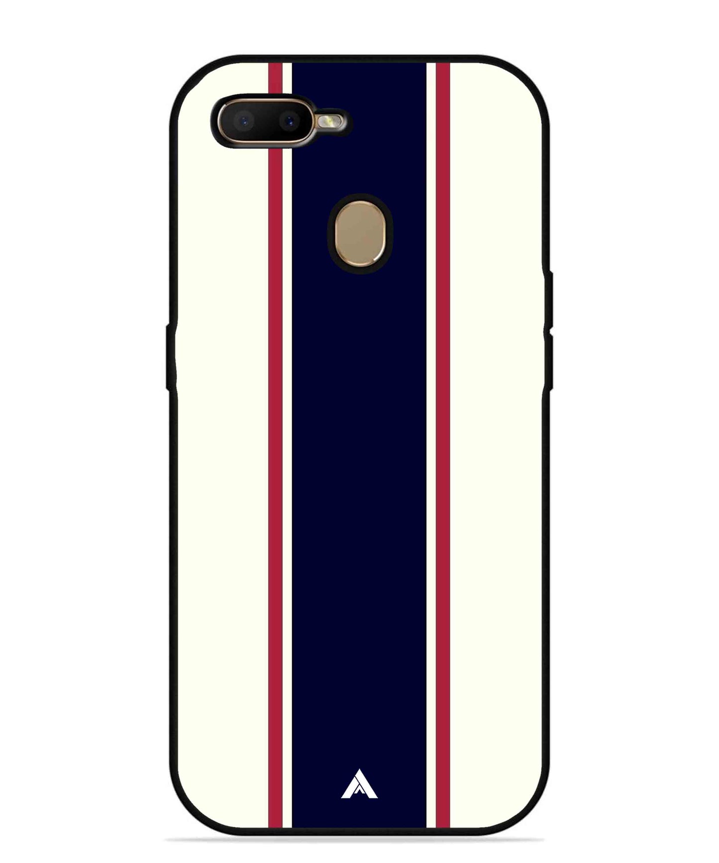 Stripe Pattern 10 Metal Back Cover Phone Case for Oppo A11K