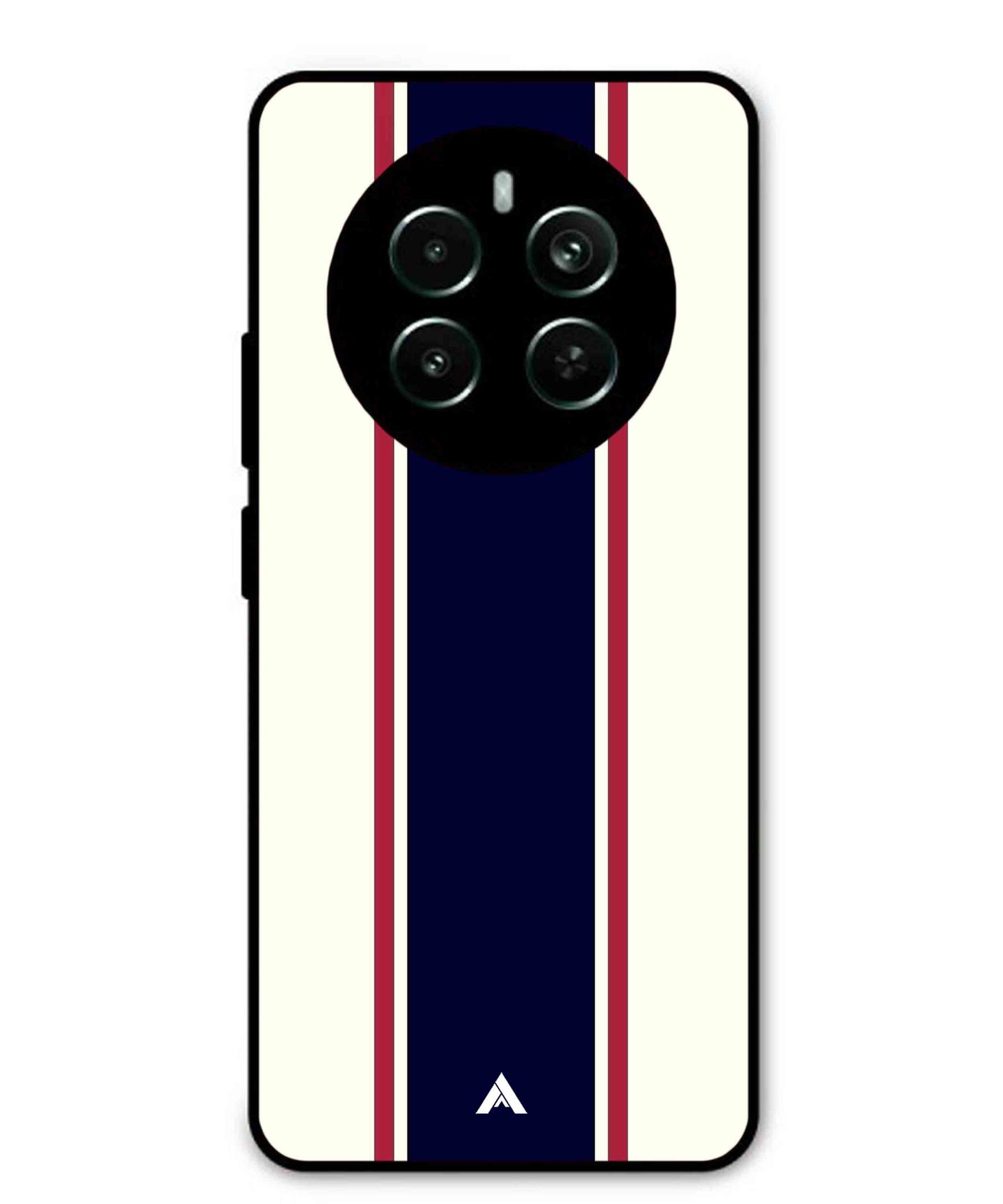 Stripe Pattern 10 Metal Back Cover Phone Case for Realme 12 Pro Plus