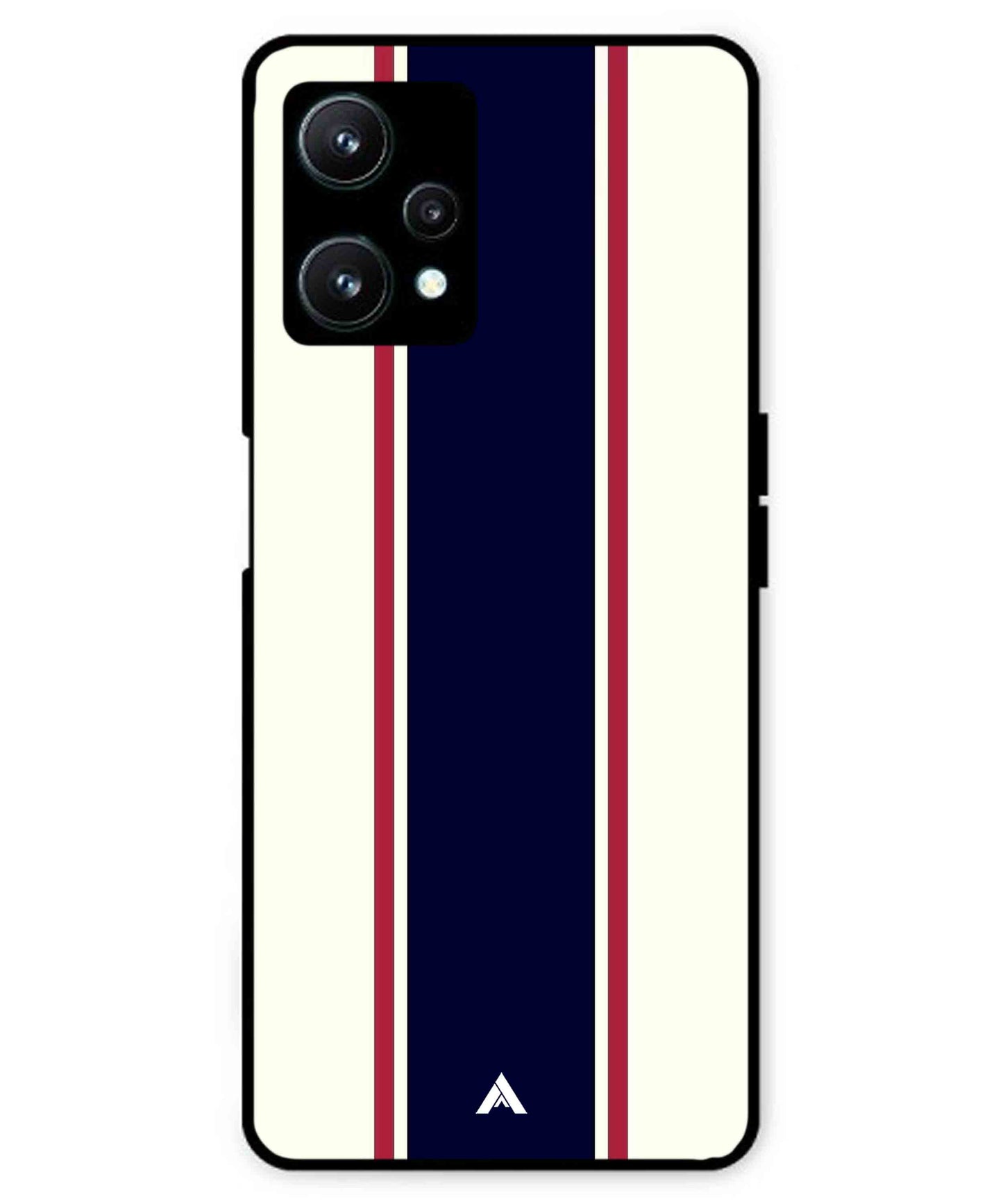 Stripe Pattern 10 Metal Back Cover Phone Case for Realme 9 SE