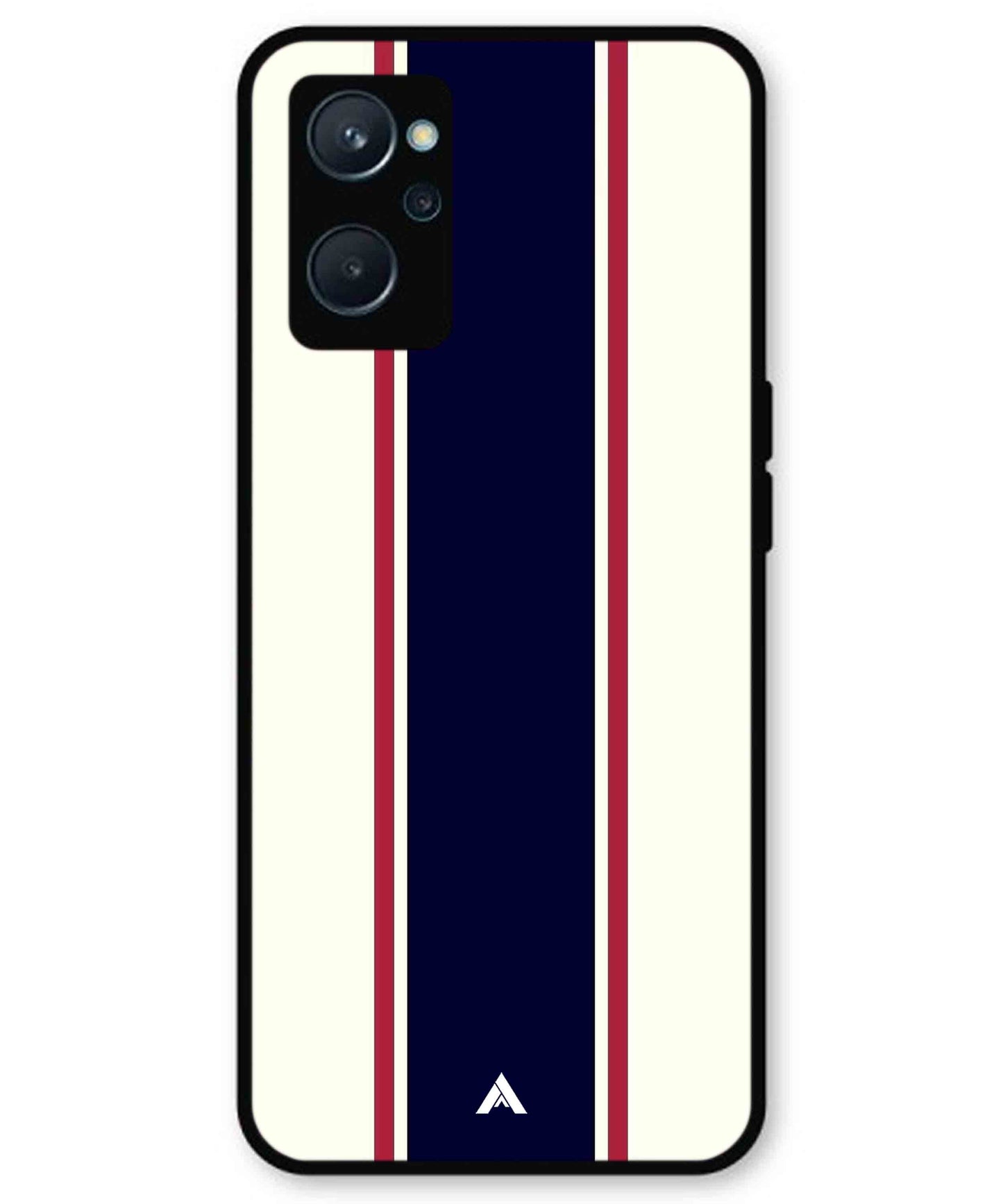 Stripe Pattern 10 Metal Back Cover Phone Case for Realme 9i