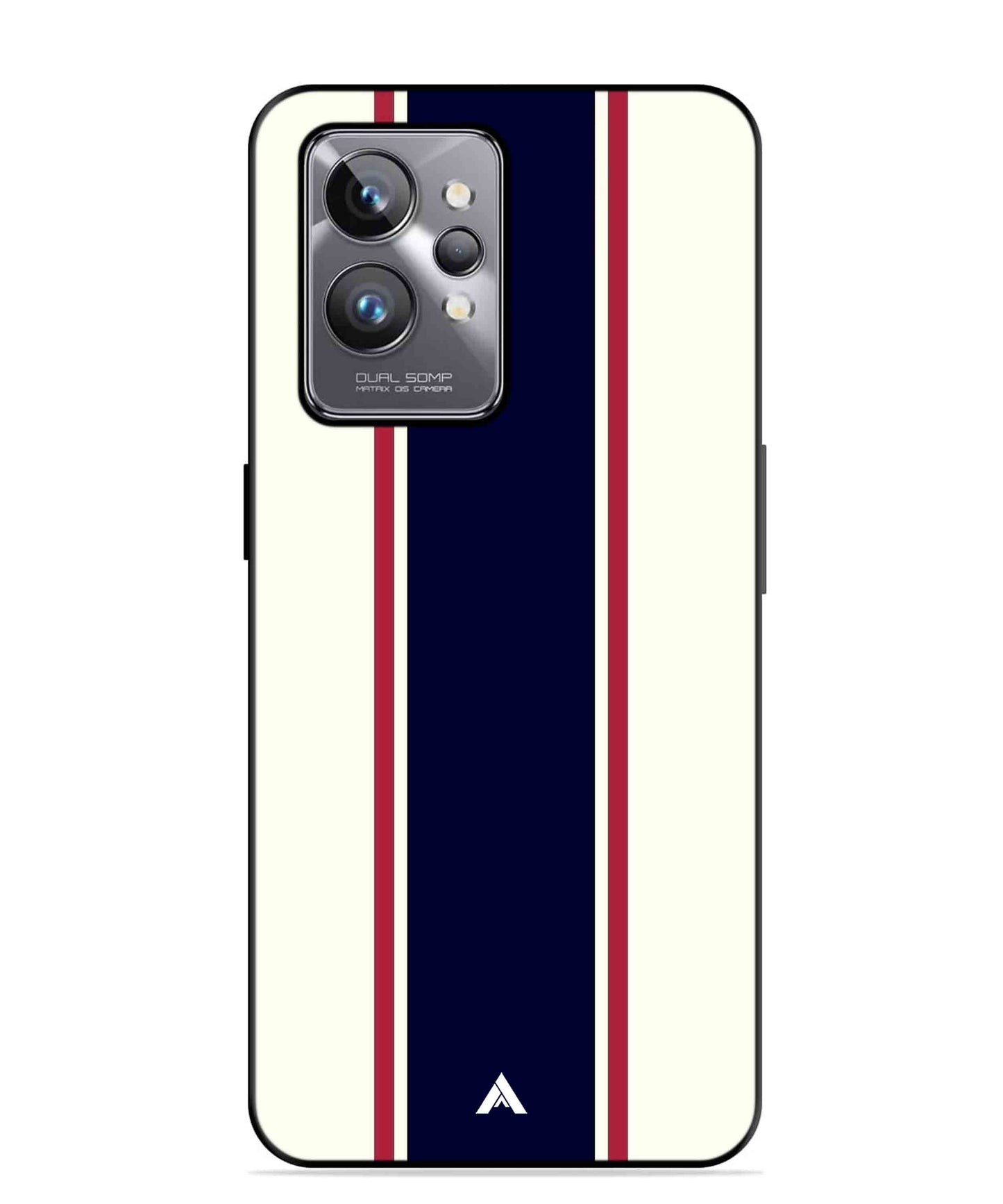 Stripe Pattern 10 Metal Back Cover Phone Case for Realme GT 2 Pro