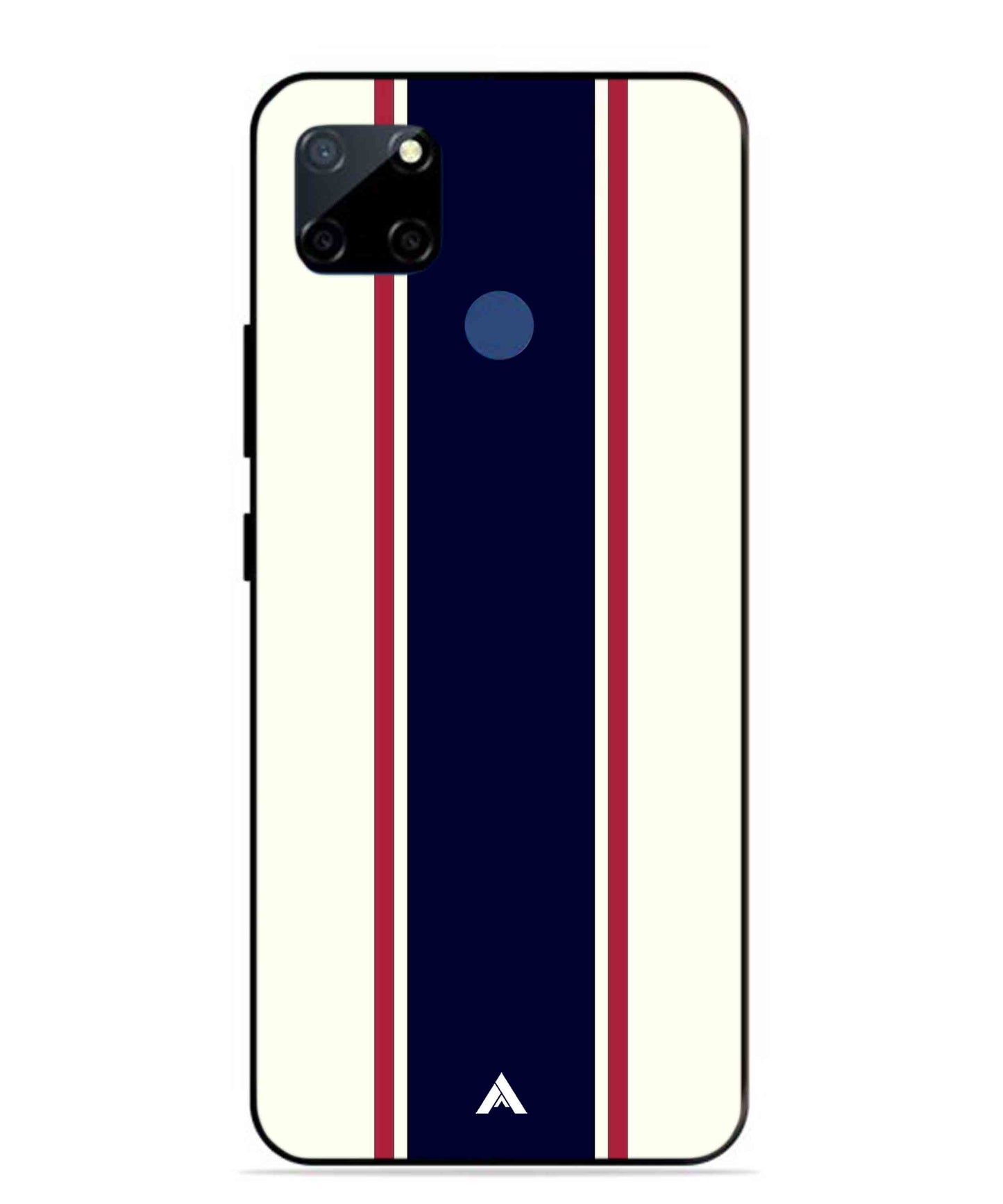 Stripe Pattern 10 Metal Back Cover Phone Case for Realme Narzo 30A