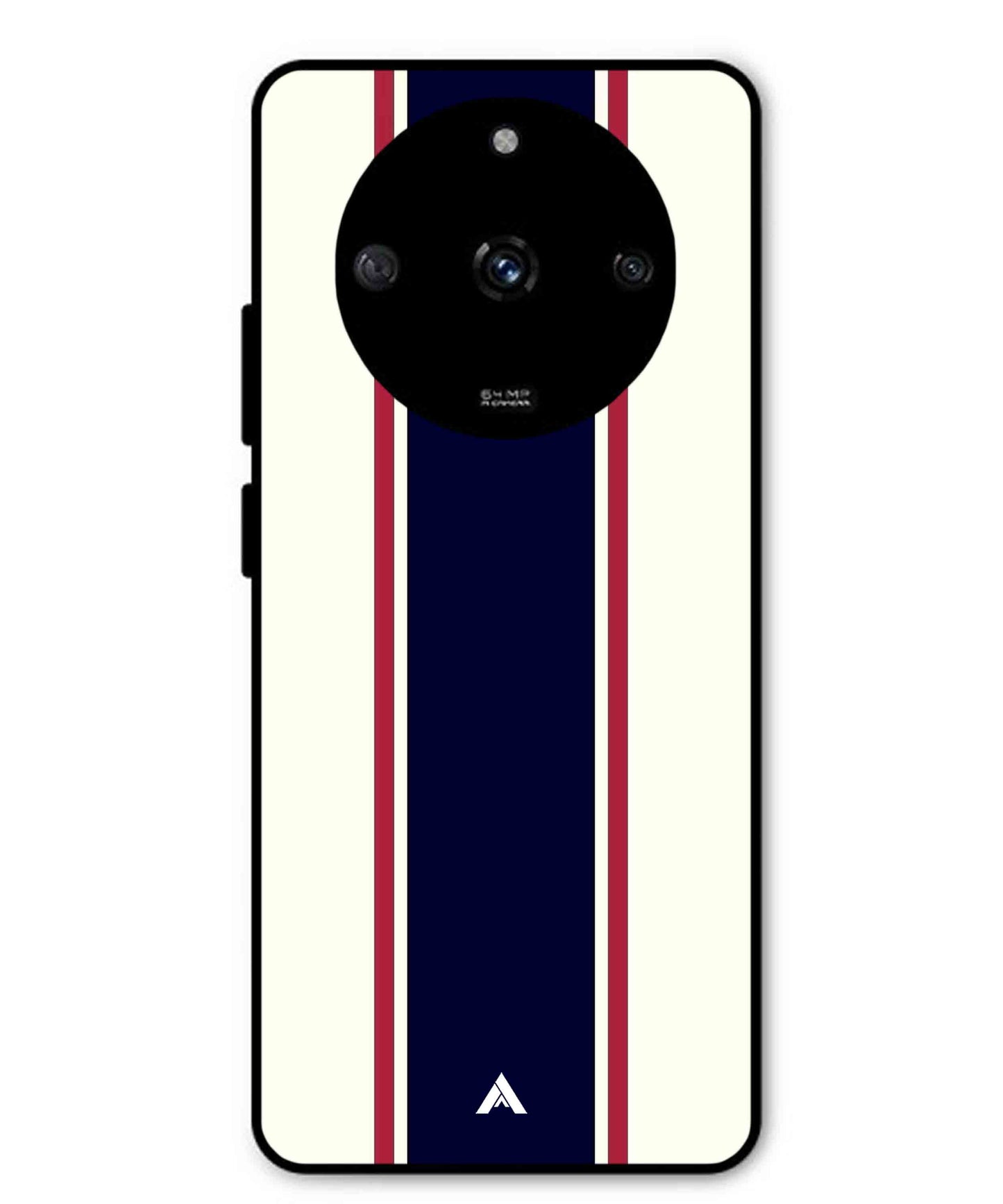 Stripe Pattern 10 Metal Back Cover Phone Case for Realme Narzo 60