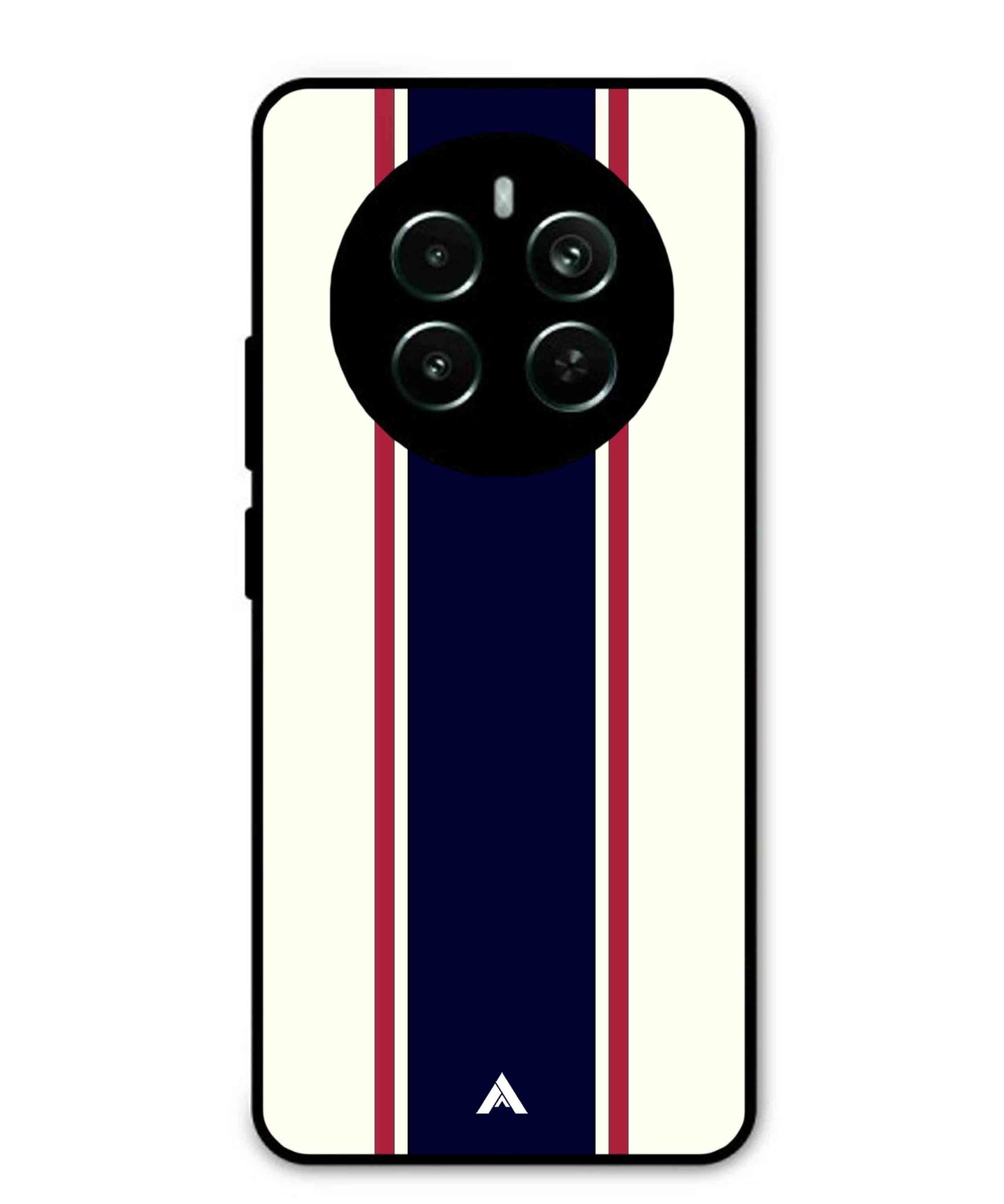 Stripe Pattern 10 Metal Back Cover Phone Case for Realme Narzo 70 Pro