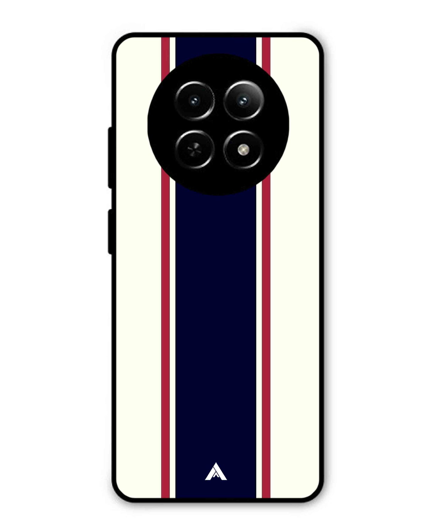 Stripe Pattern 10 Metal Back Cover Phone Case for Realme Narzo N65