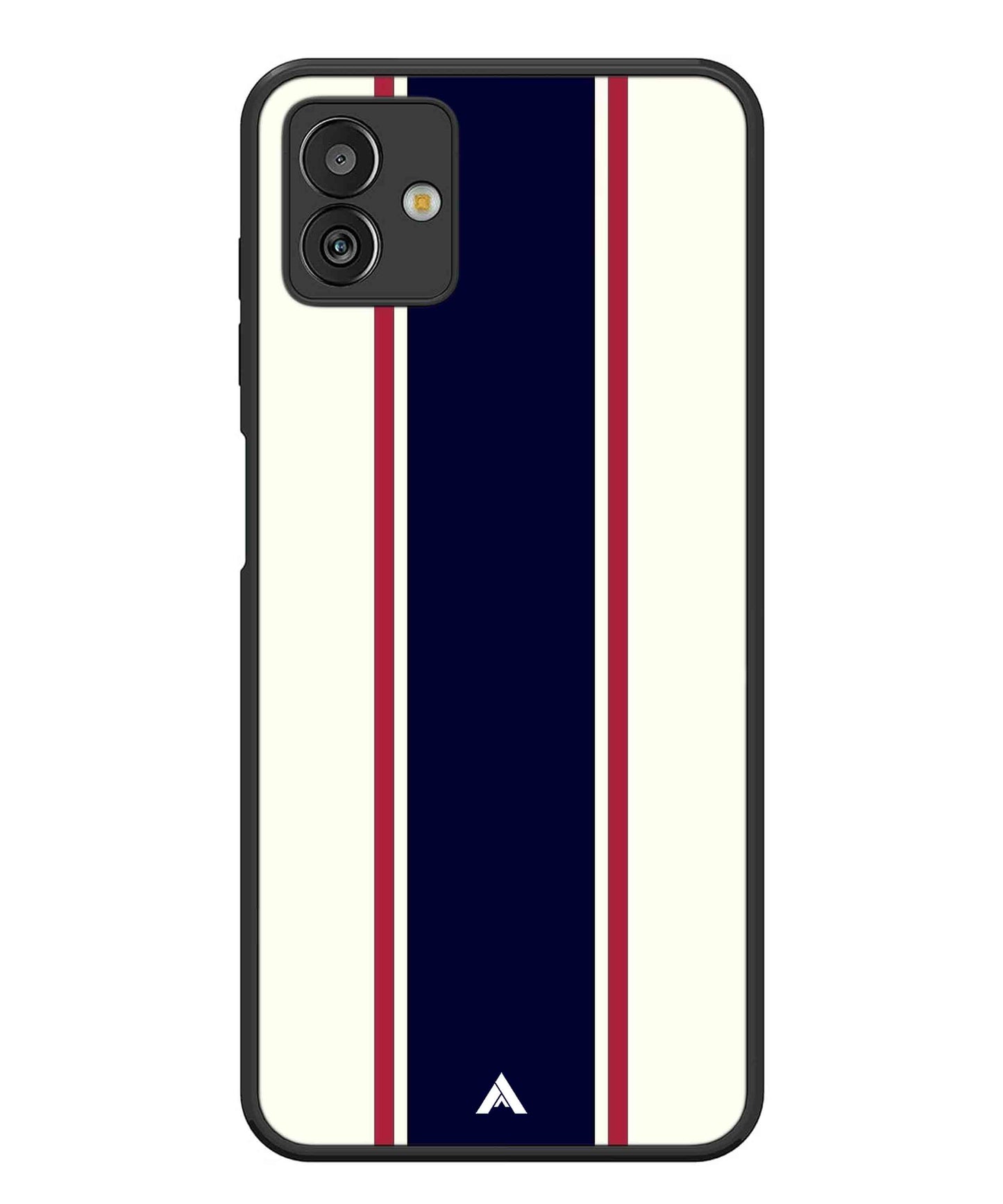 Stripe Pattern 10 Metal Back Cover Phone Case for Samsugn Galaxy M13 5G