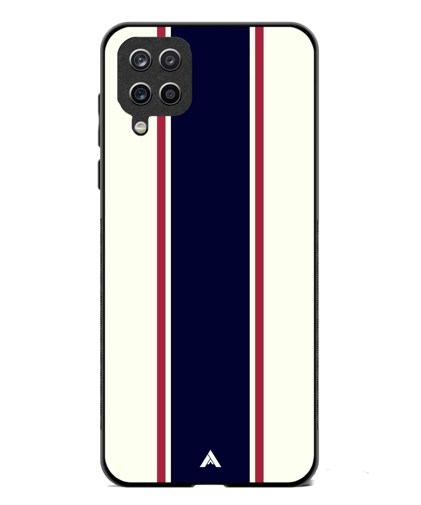 Stripe Pattern 10 Metal Back Cover Phone Case for Samsung Galaxy A42