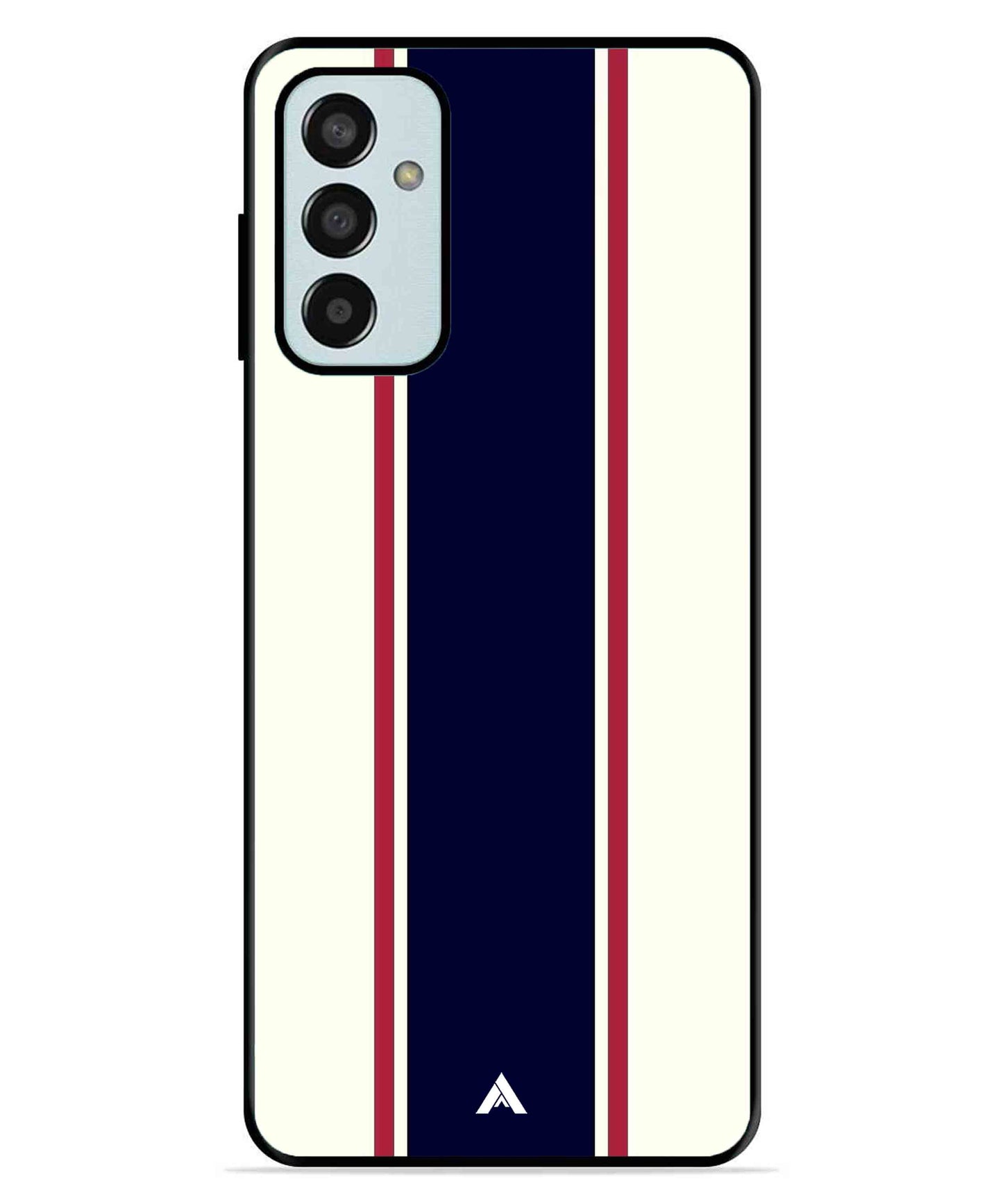 Stripe Pattern 10 Metal Back Cover Phone Case for Samsung Galaxy F13 4G
