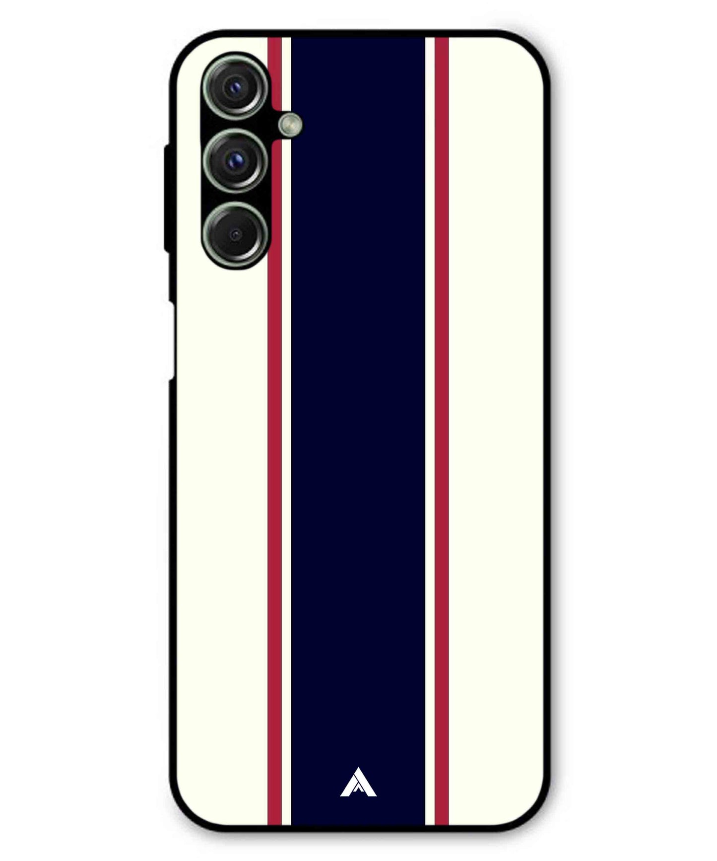 Stripe Pattern 10 Metal Back Cover Phone Case for Samsung Galaxy F34