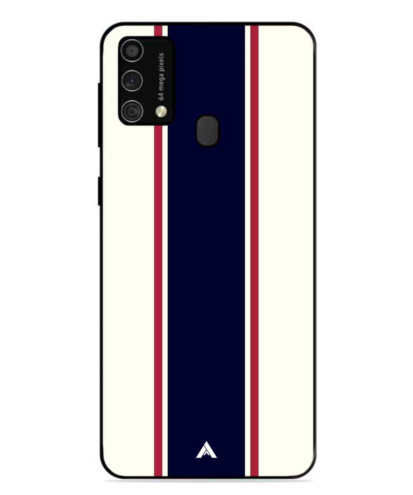 Stripe Pattern 10 Metal Back Cover Phone Case for Samsung Galaxy M31